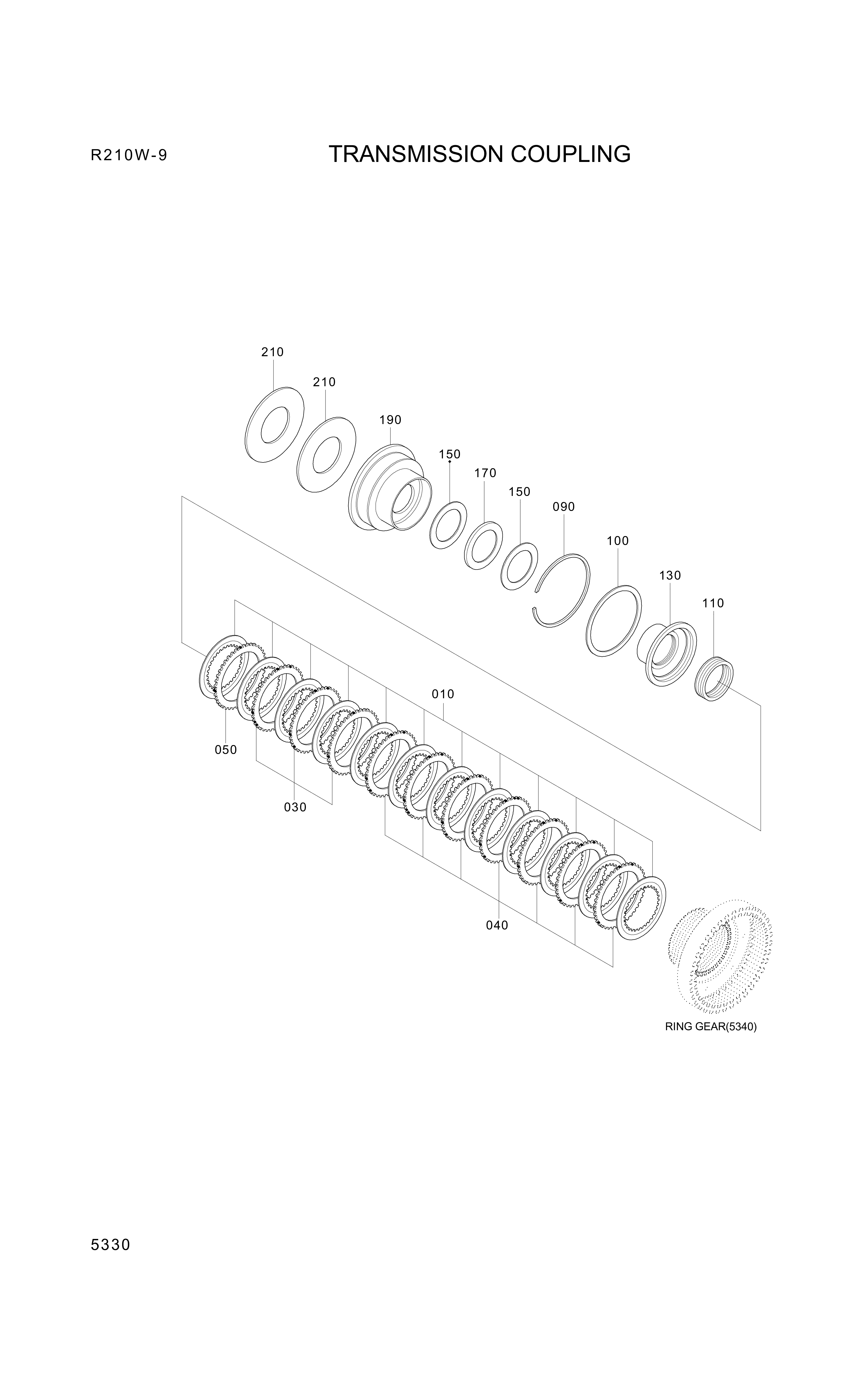 drawing for Hyundai Construction Equipment ZGAQ-02034 - CAGE-NEEDLE (figure 5)