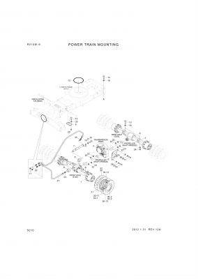 drawing for Hyundai Construction Equipment 81Q6-40020 - AXLE ASSY-REAR (figure 1)