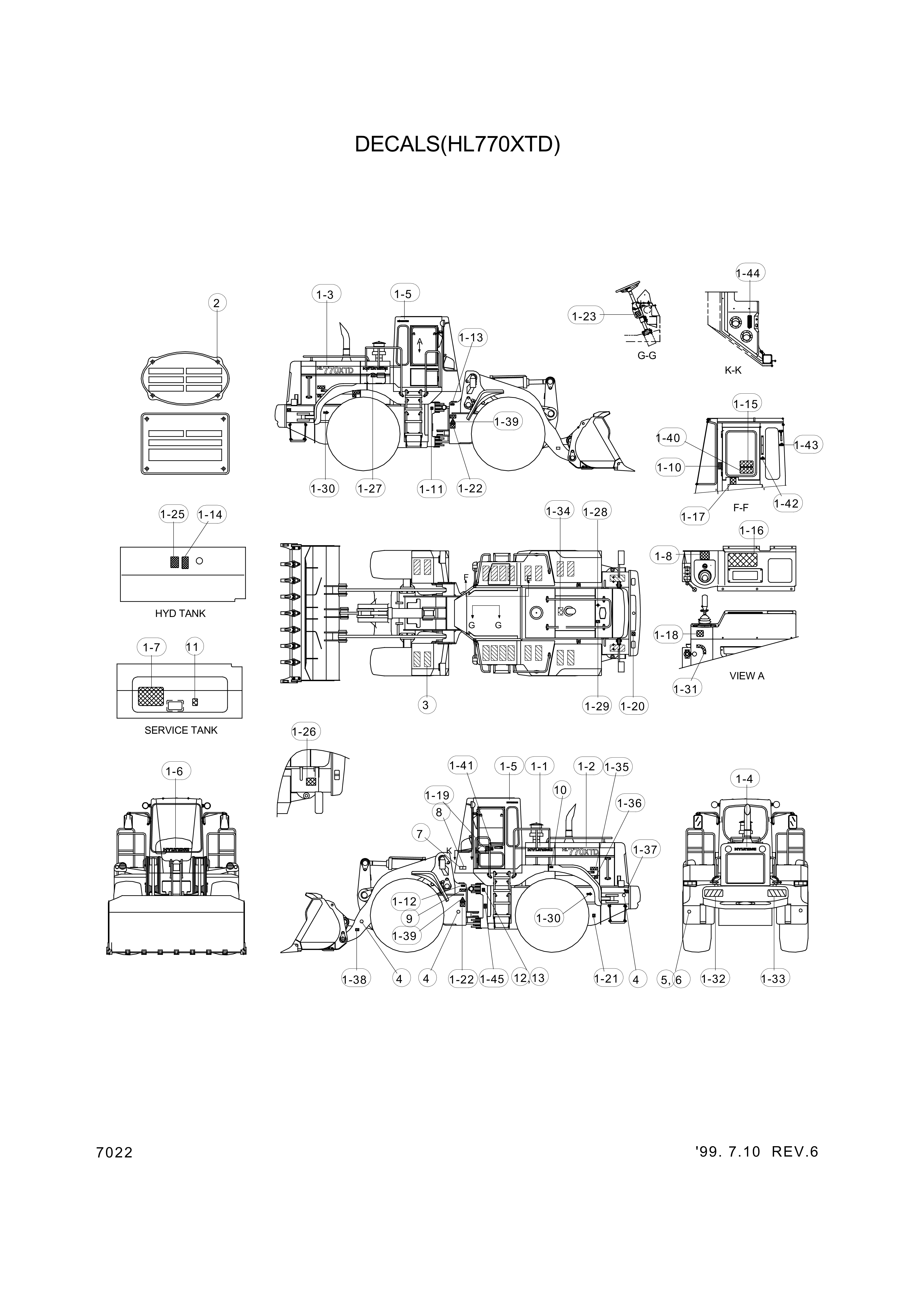 drawing for Hyundai Construction Equipment 94L1-00360 - DECAL-SPECSHEET (figure 1)