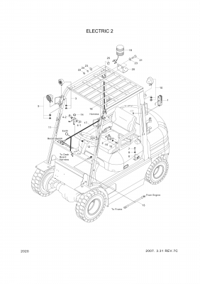 drawing for Hyundai Construction Equipment 01507600AB - T/S,Light,Horn (figure 4)