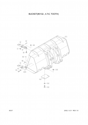 drawing for Hyundai Construction Equipment S403-362002 - WASHER-PLAIN (figure 1)