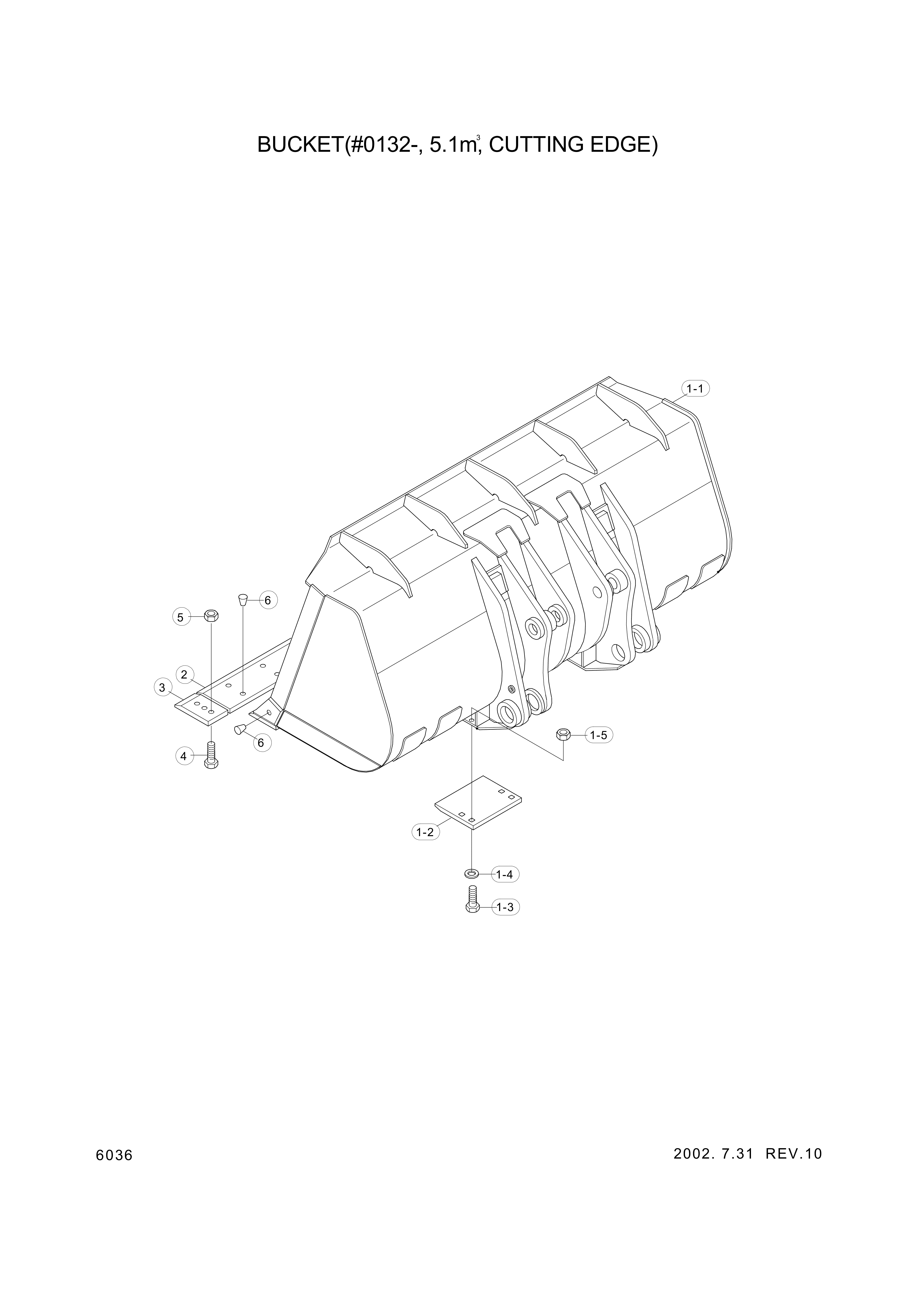 drawing for Hyundai Construction Equipment 61L6-00302BG - CUTTINGEDGE-CT (figure 4)