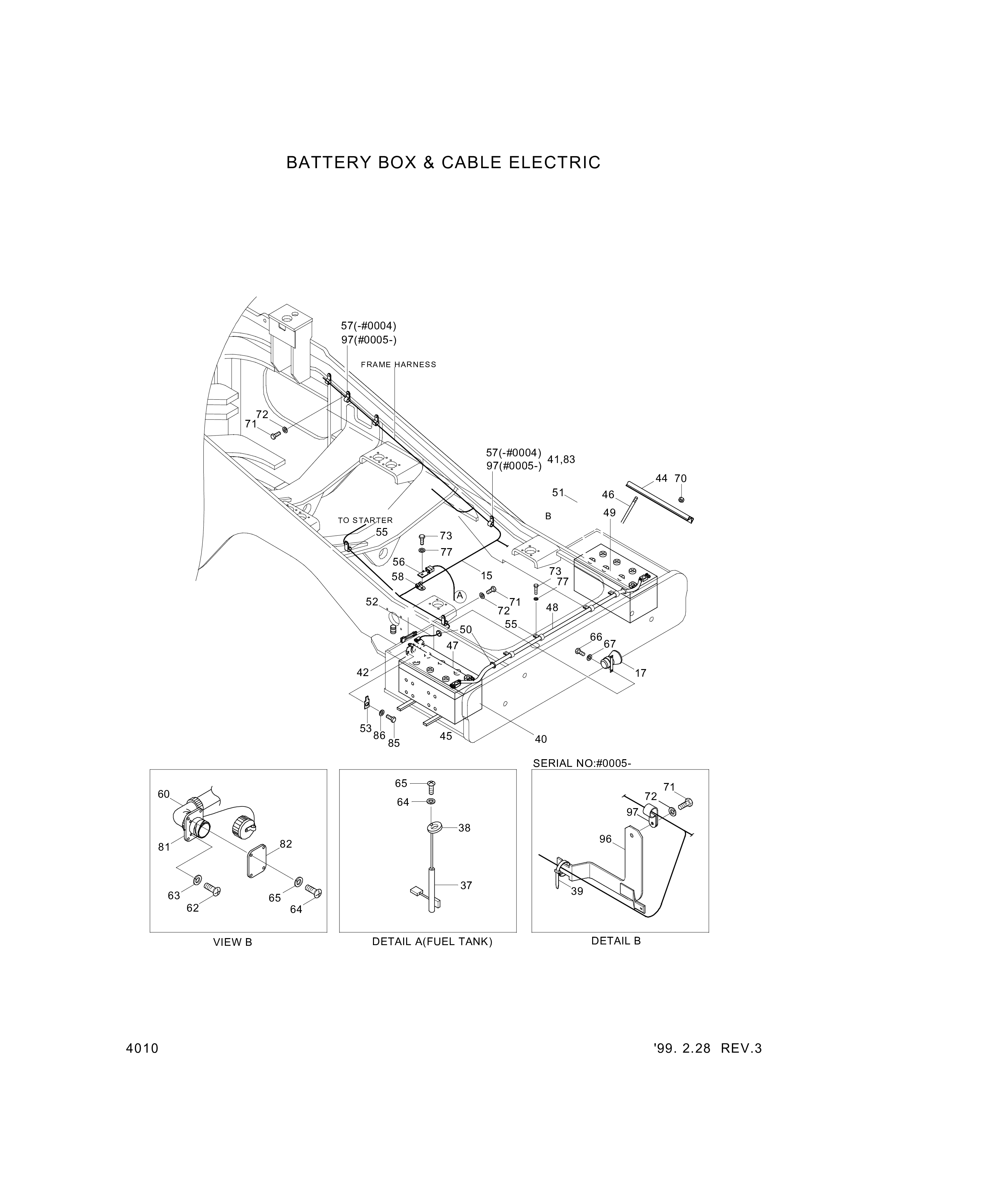 drawing for Hyundai Construction Equipment 21L6-40380 - CABLE-RY&RY (figure 1)