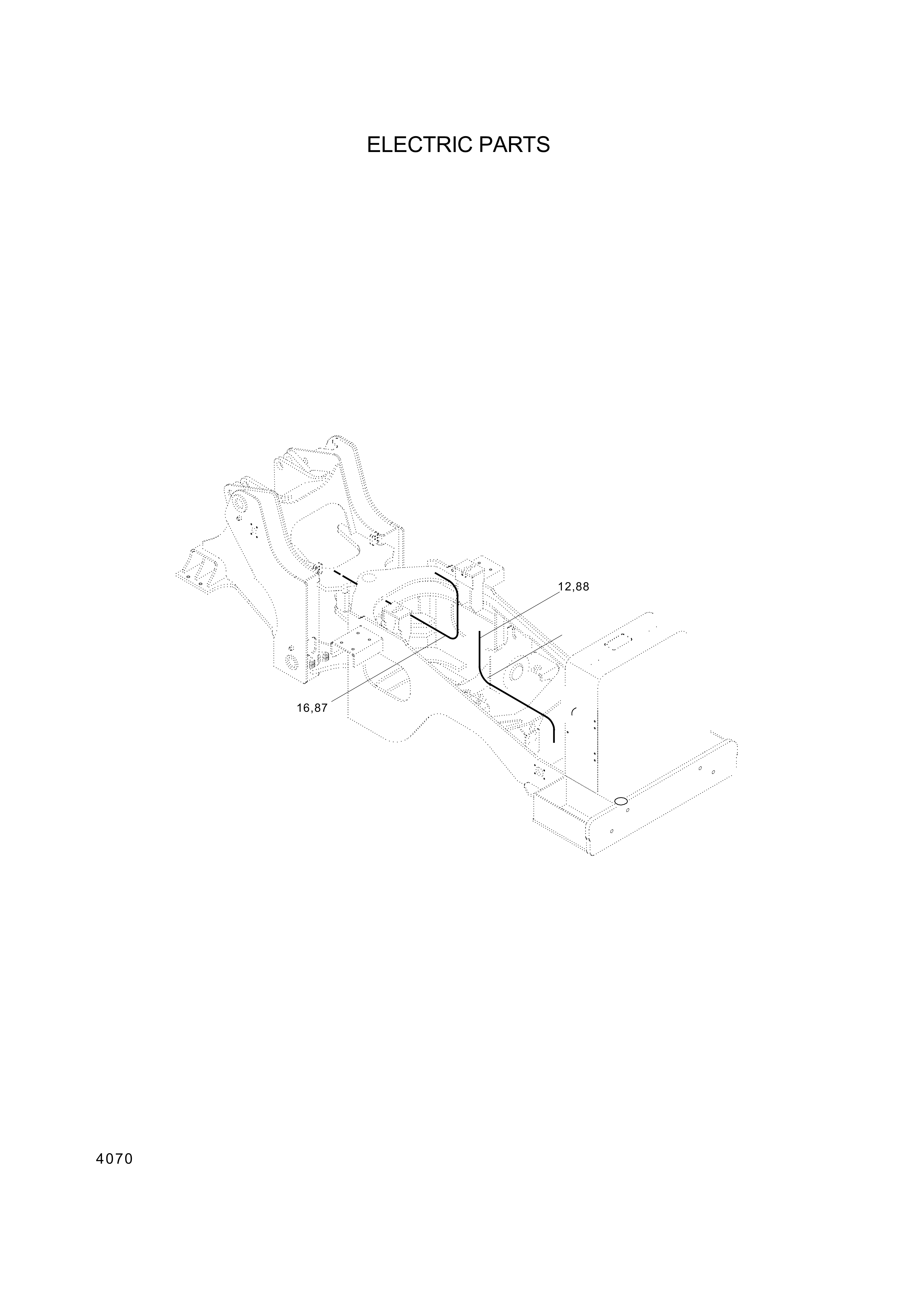 drawing for Hyundai Construction Equipment 21L6-00091 - HARNESS-COWL FR (figure 1)