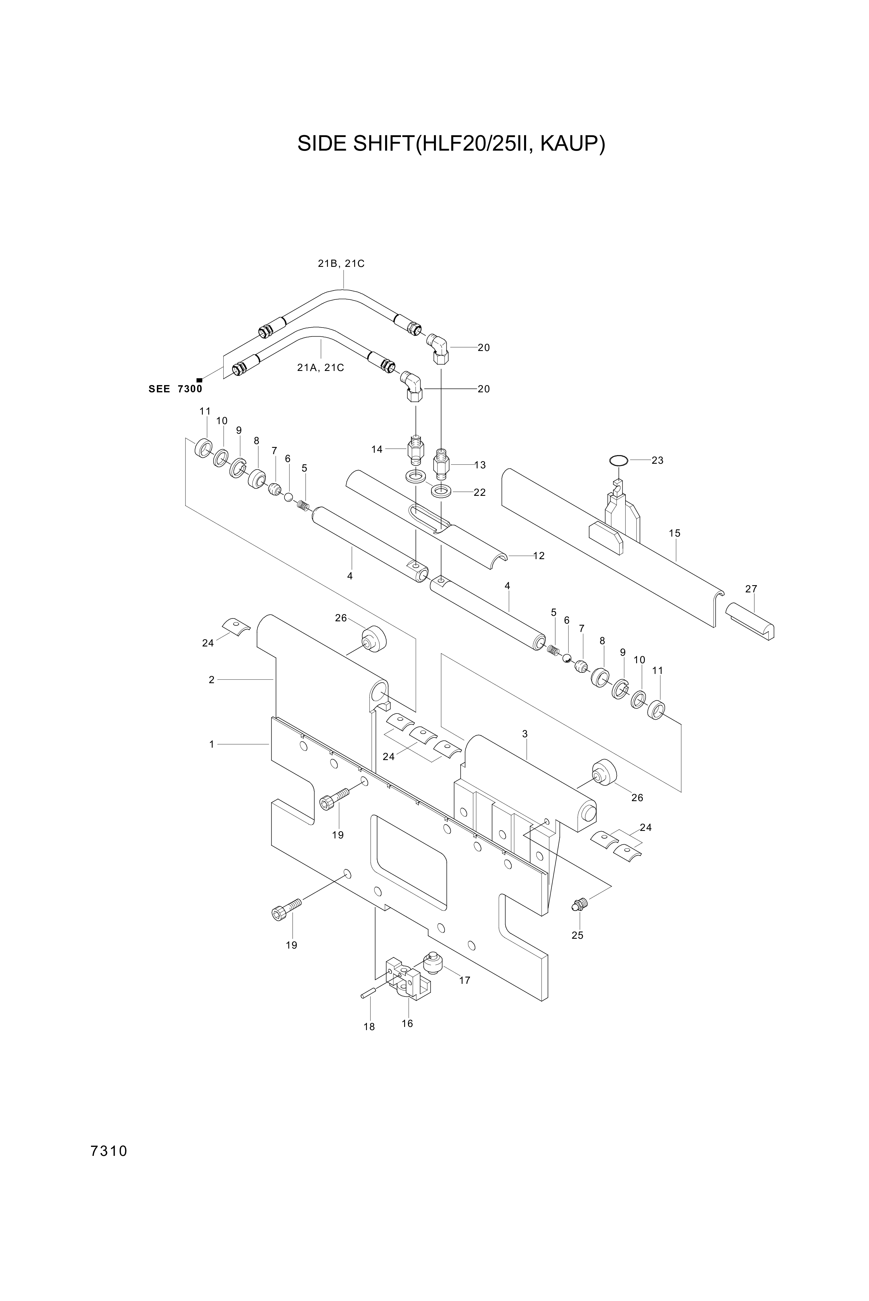 drawing for Hyundai Construction Equipment 021.0.03.54.01 - BEARING-SLIDING (figure 3)