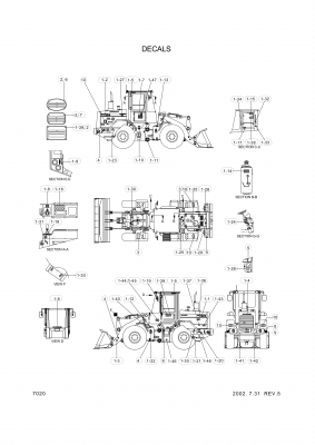 drawing for Hyundai Construction Equipment 94L3-00360 - DECAL-SIDEDOOR B (figure 4)