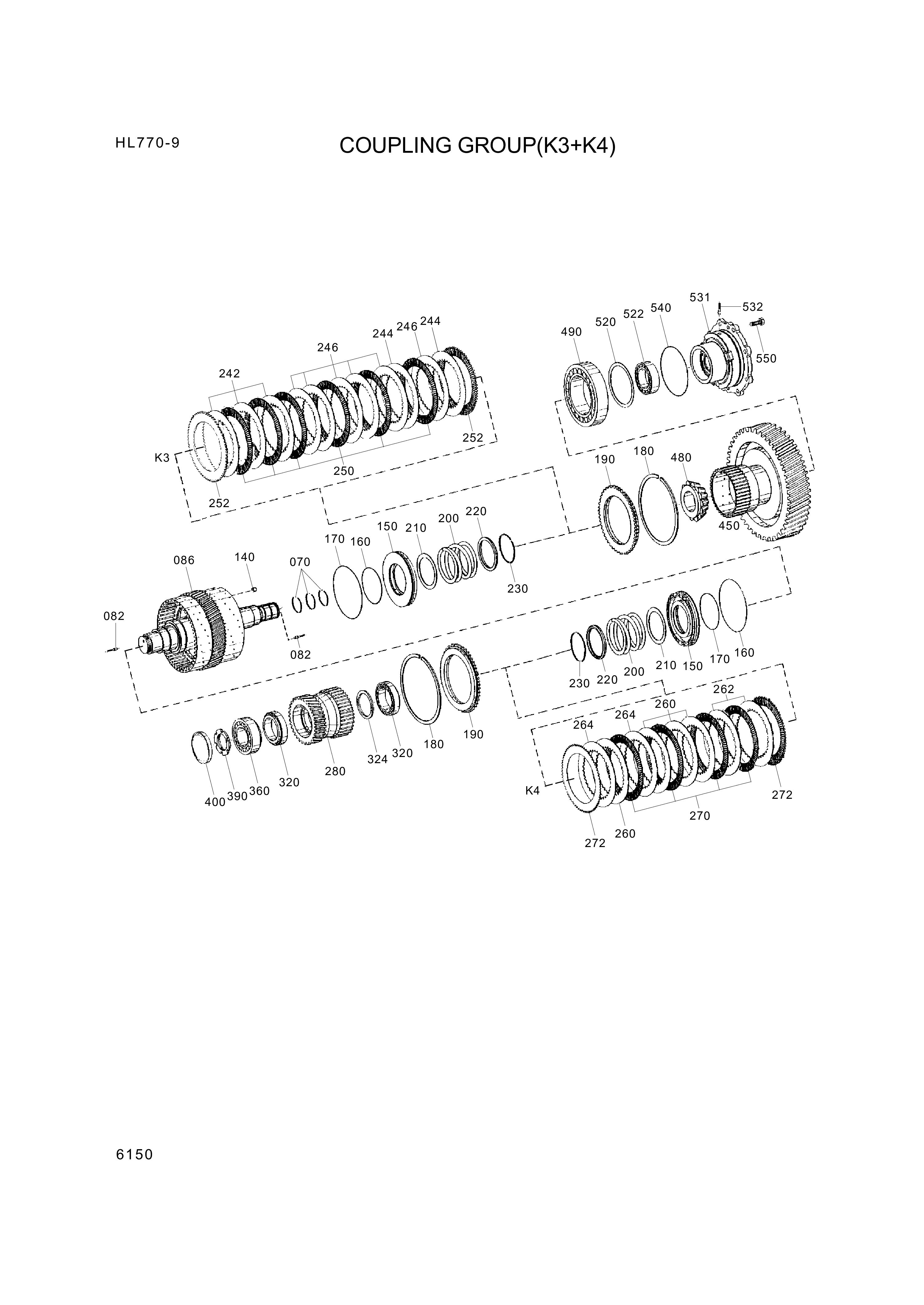 drawing for Hyundai Construction Equipment 0750-117-721 - BEARING-ROLLER (figure 2)