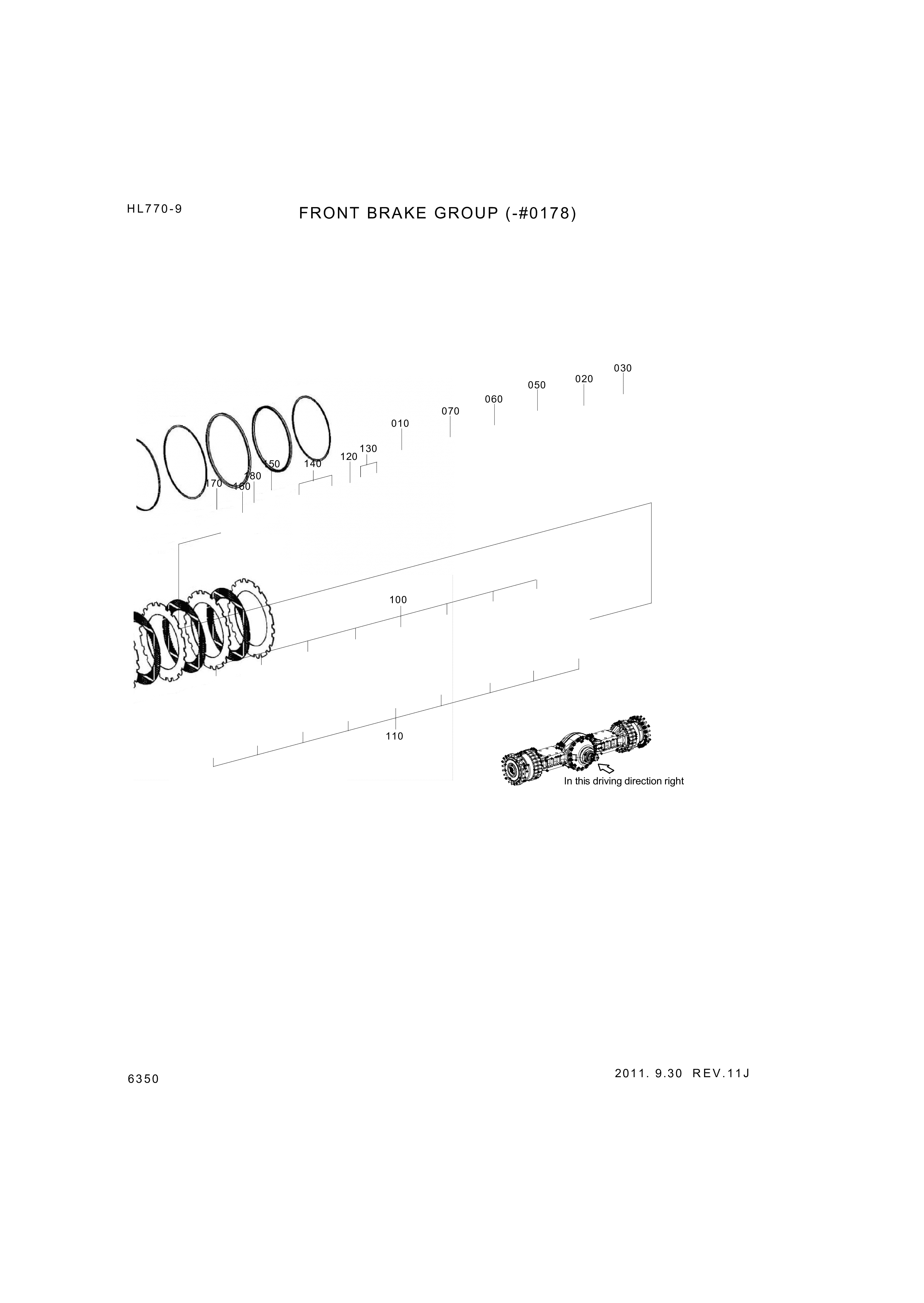 drawing for Hyundai Construction Equipment SWO0167A-000-03 - OUTER CLUTCH DISC (figure 3)