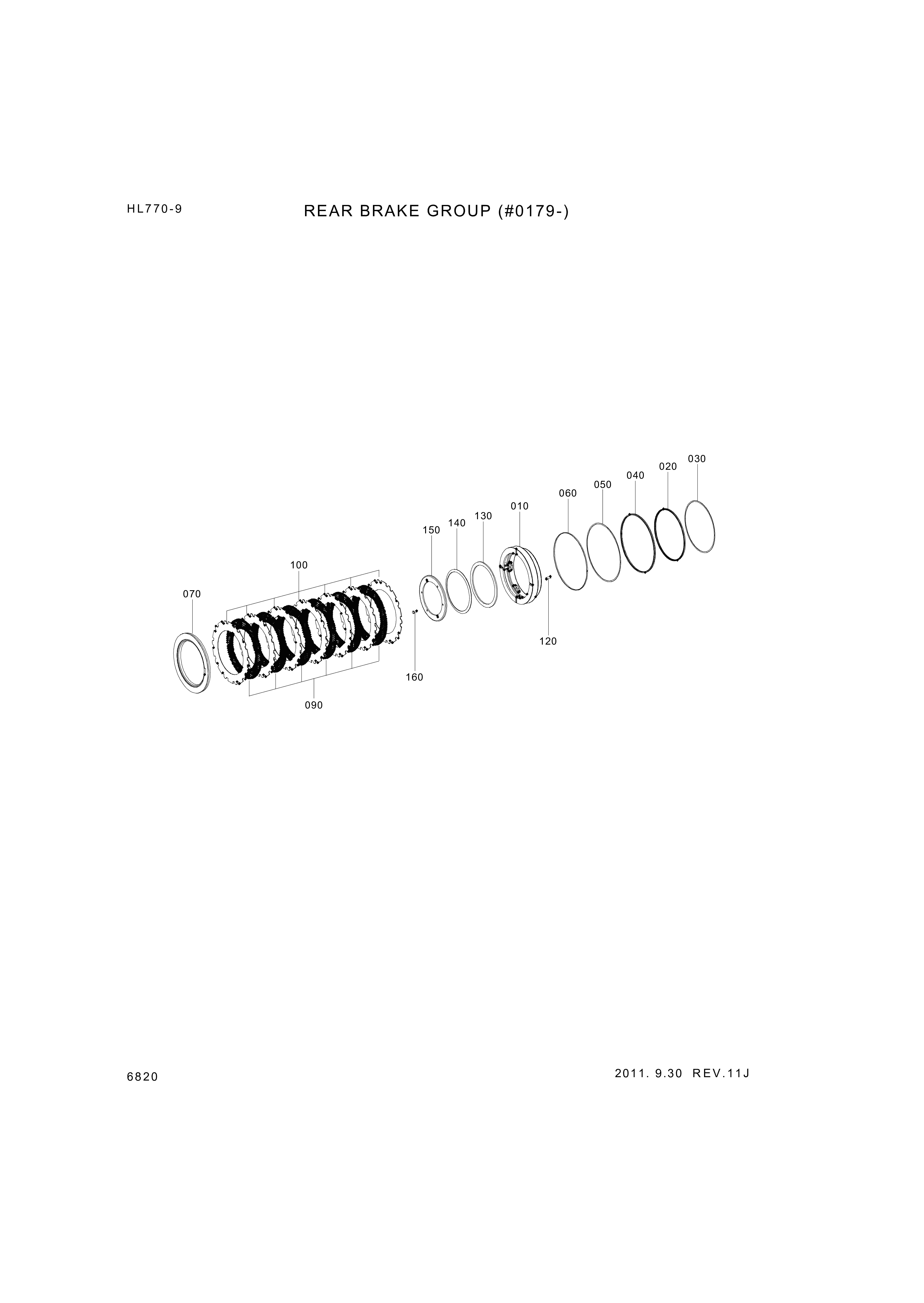 drawing for Hyundai Construction Equipment SWO0167A-000-03 - OUTER CLUTCH DISC (figure 4)