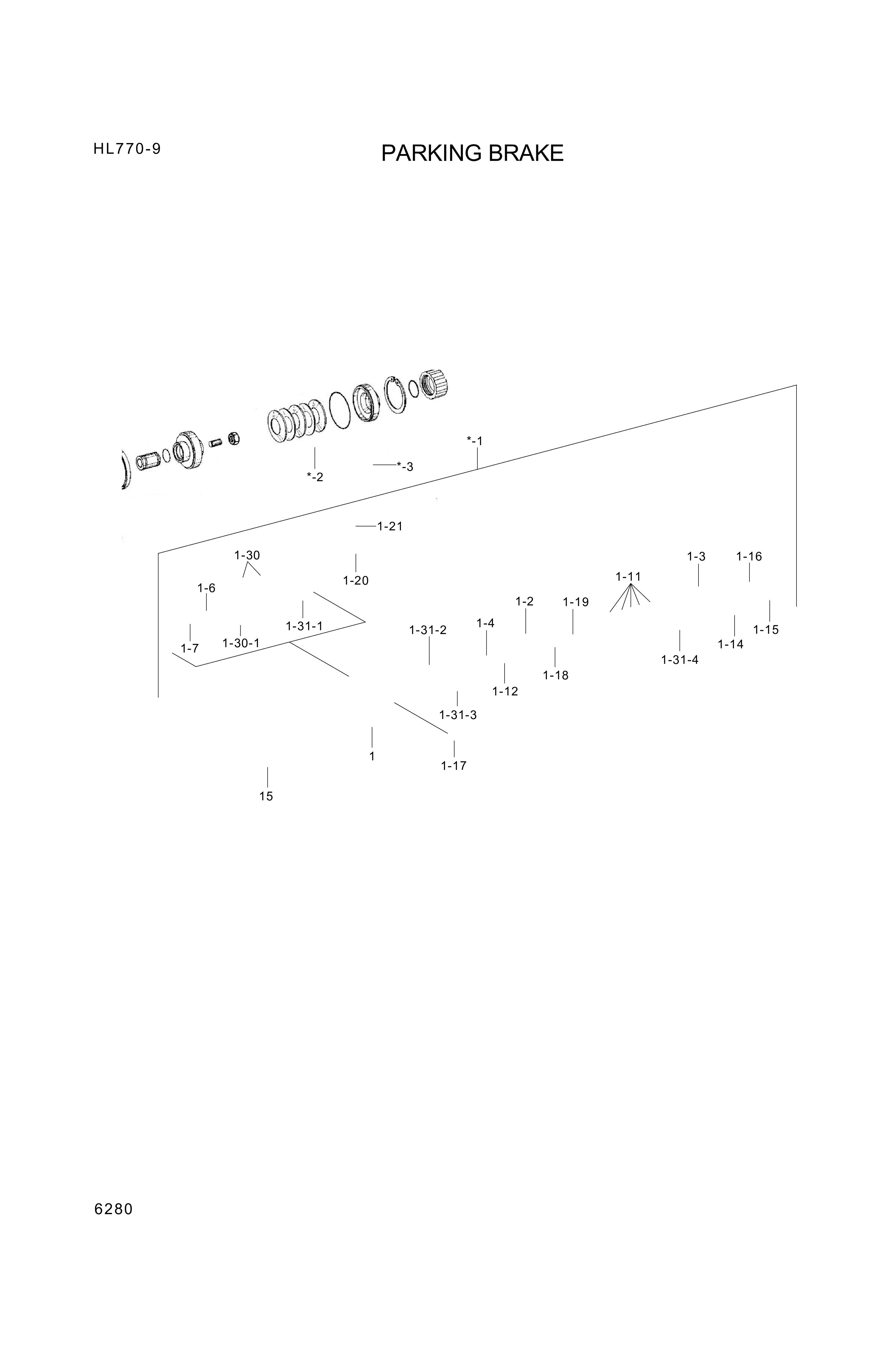 drawing for Hyundai Construction Equipment 0501-211-522 - BRAKE (figure 2)