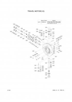 drawing for Hyundai Construction Equipment JIS-B-2407-P22 - RING-BACK UP (figure 5)