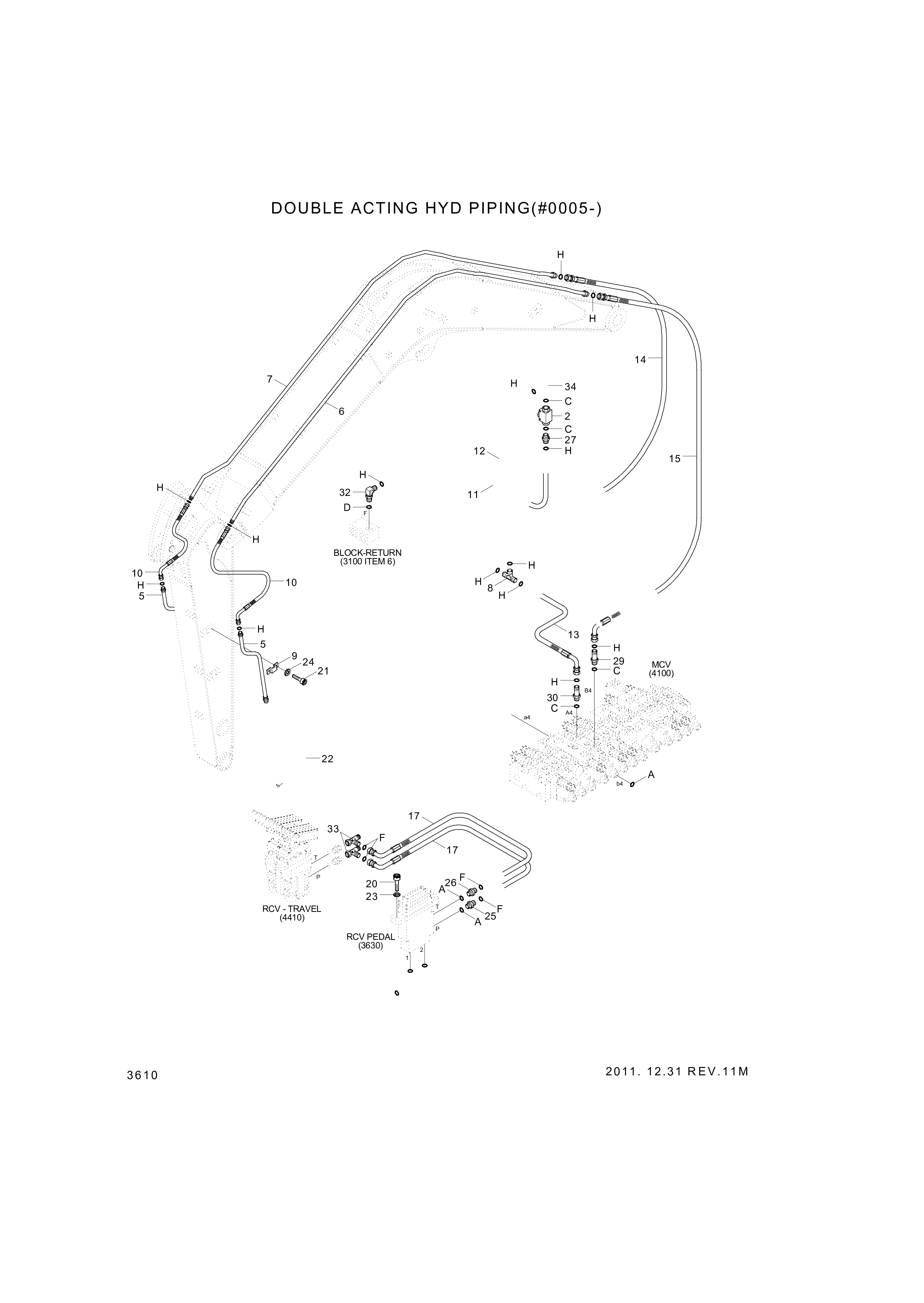 drawing for Hyundai Construction Equipment P933-086021 - HOSE ASSY-ORFS&THD (figure 1)