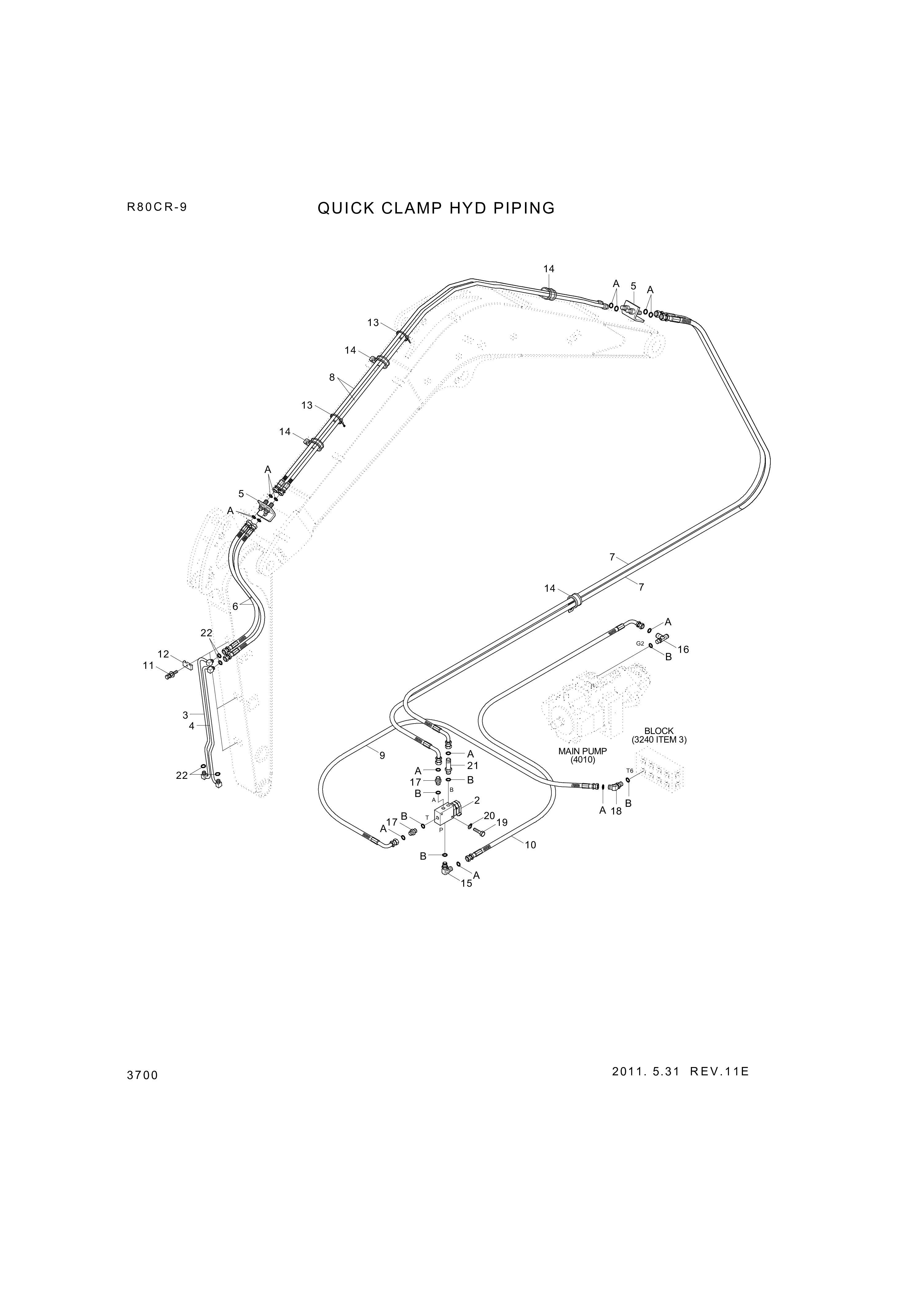 drawing for Hyundai Construction Equipment P930-046052 - HOSE ASSY-ORFS&THD (figure 1)