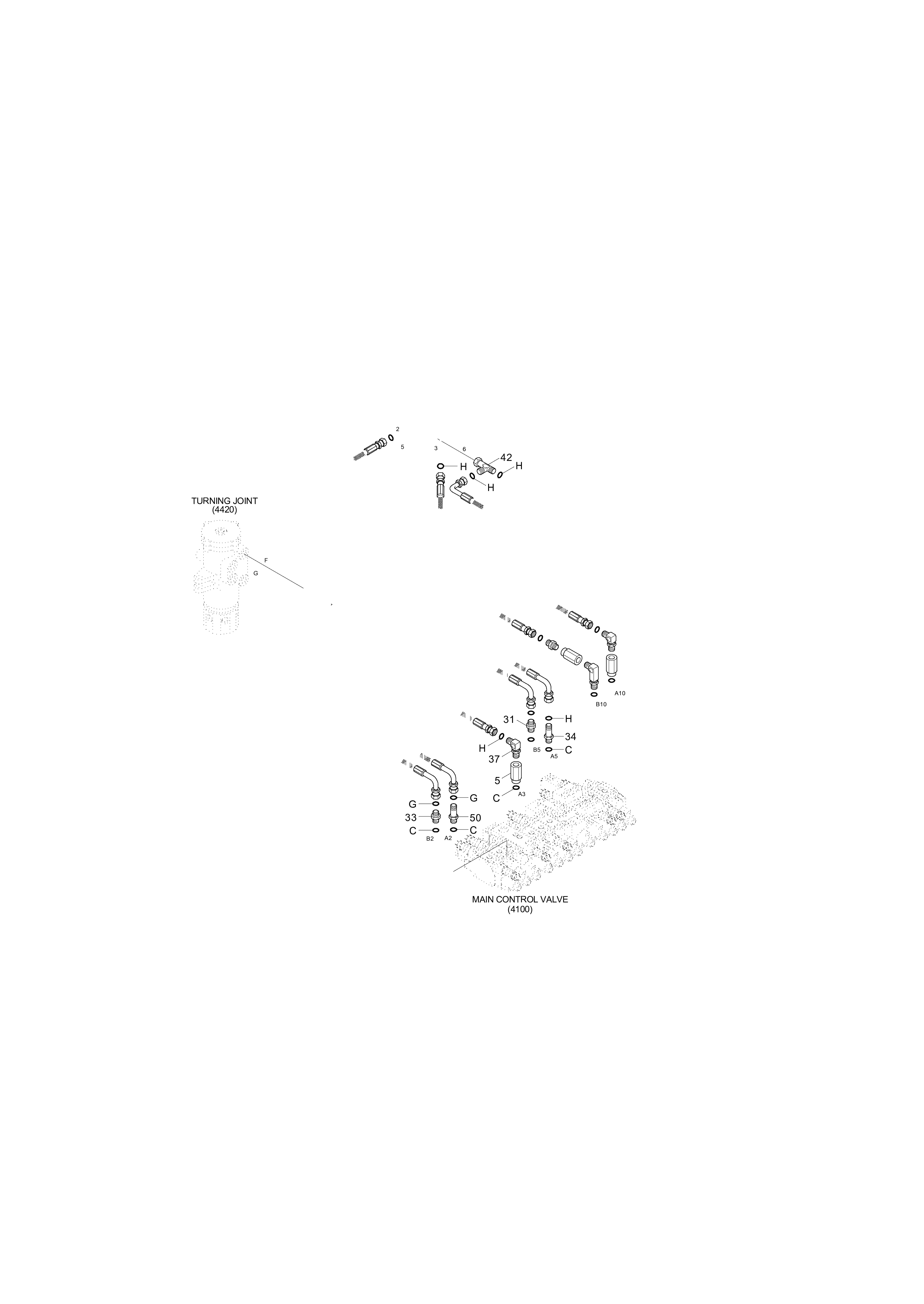 drawing for Hyundai Construction Equipment P930-086014 - HOSE ASSY-ORFS&THD (figure 3)