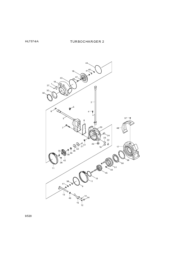 drawing for Hyundai Construction Equipment 3592966 - BEARING-THRUST (figure 2)