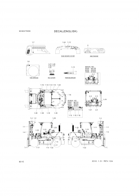 drawing for Hyundai Construction Equipment 93FQ-00180 - DECAL KIT (figure 1)