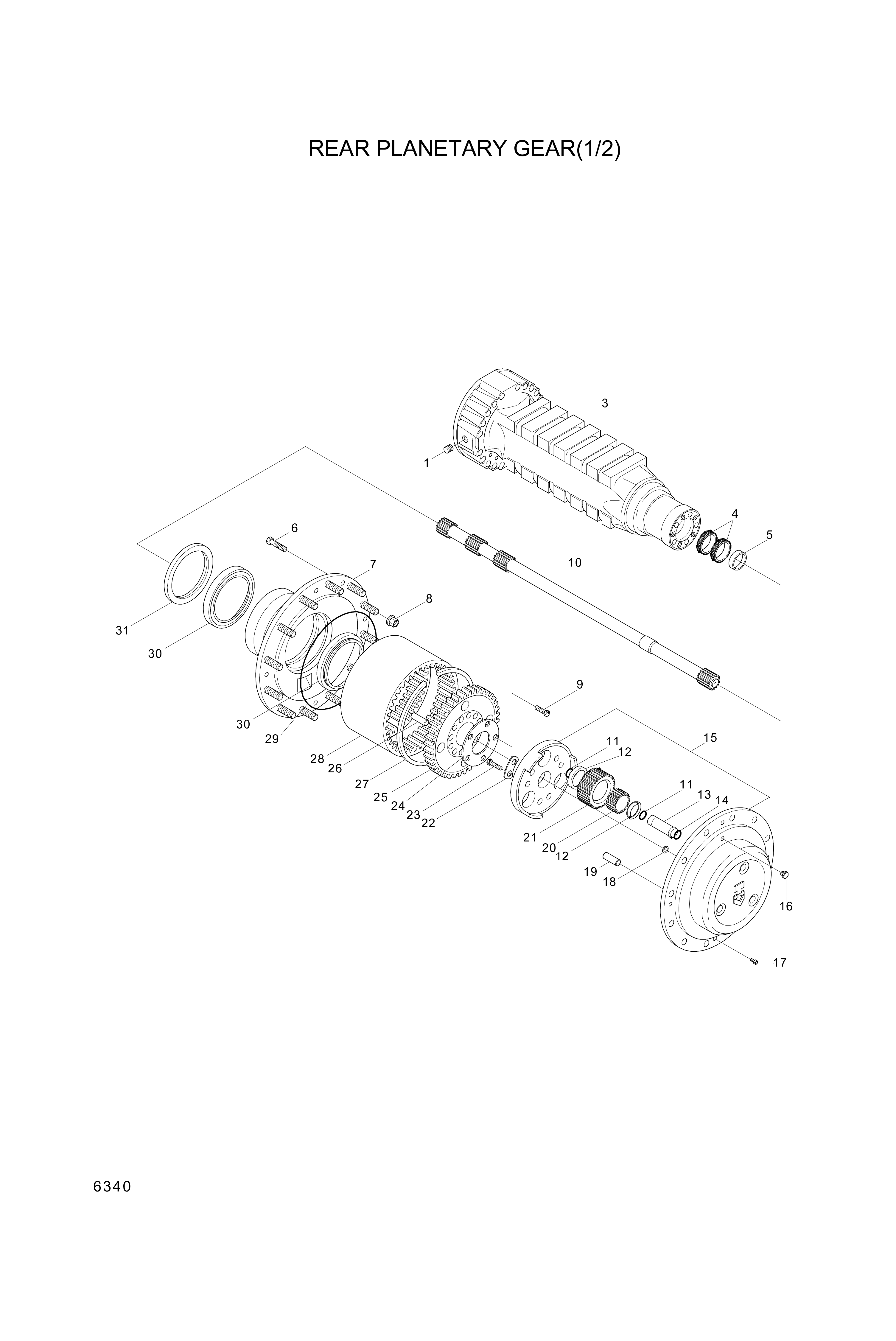 drawing for Hyundai Construction Equipment 001051423 - O-RING (figure 3)