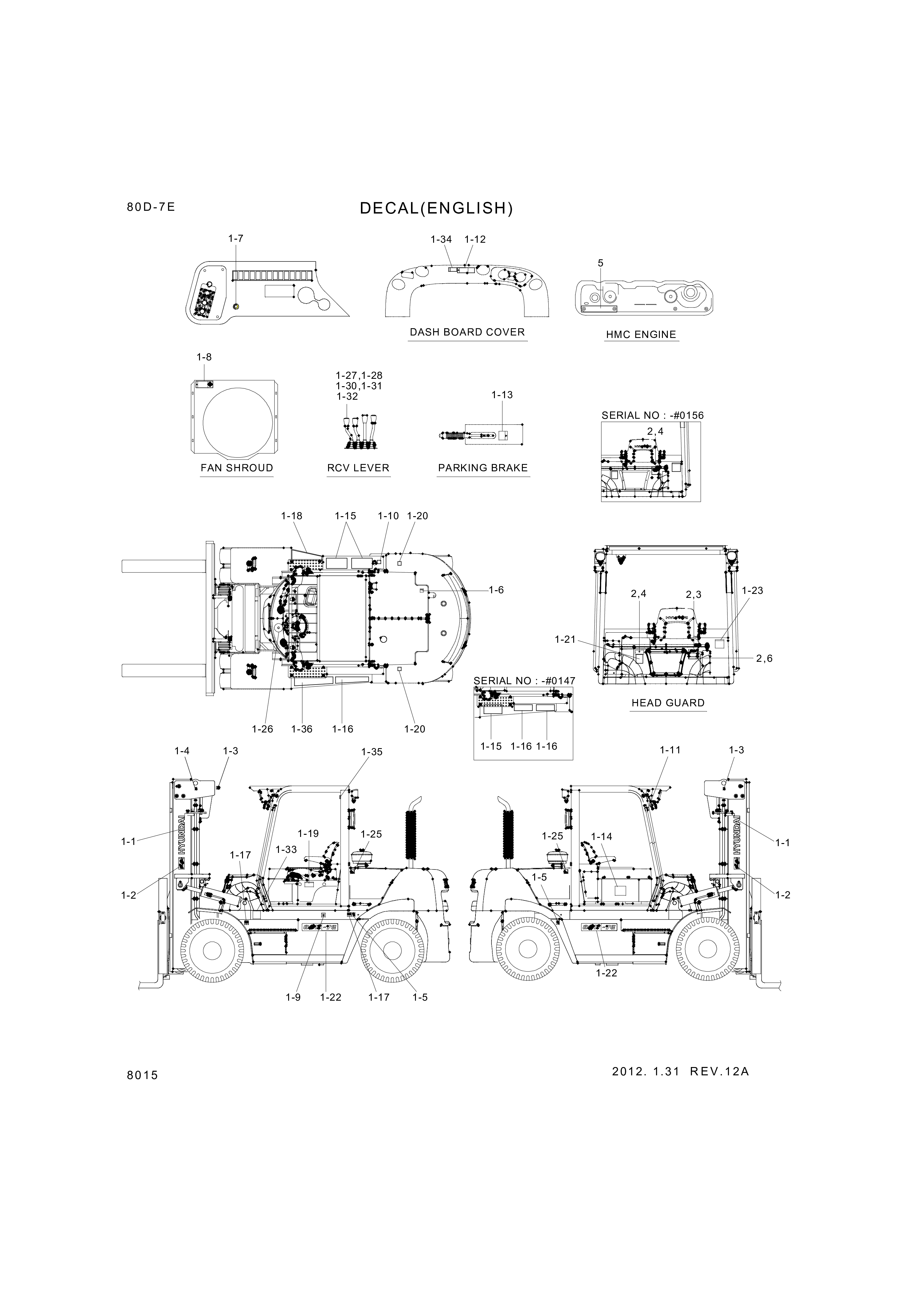 drawing for Hyundai Construction Equipment 93FT-40710 - DECAL-TILT (figure 4)