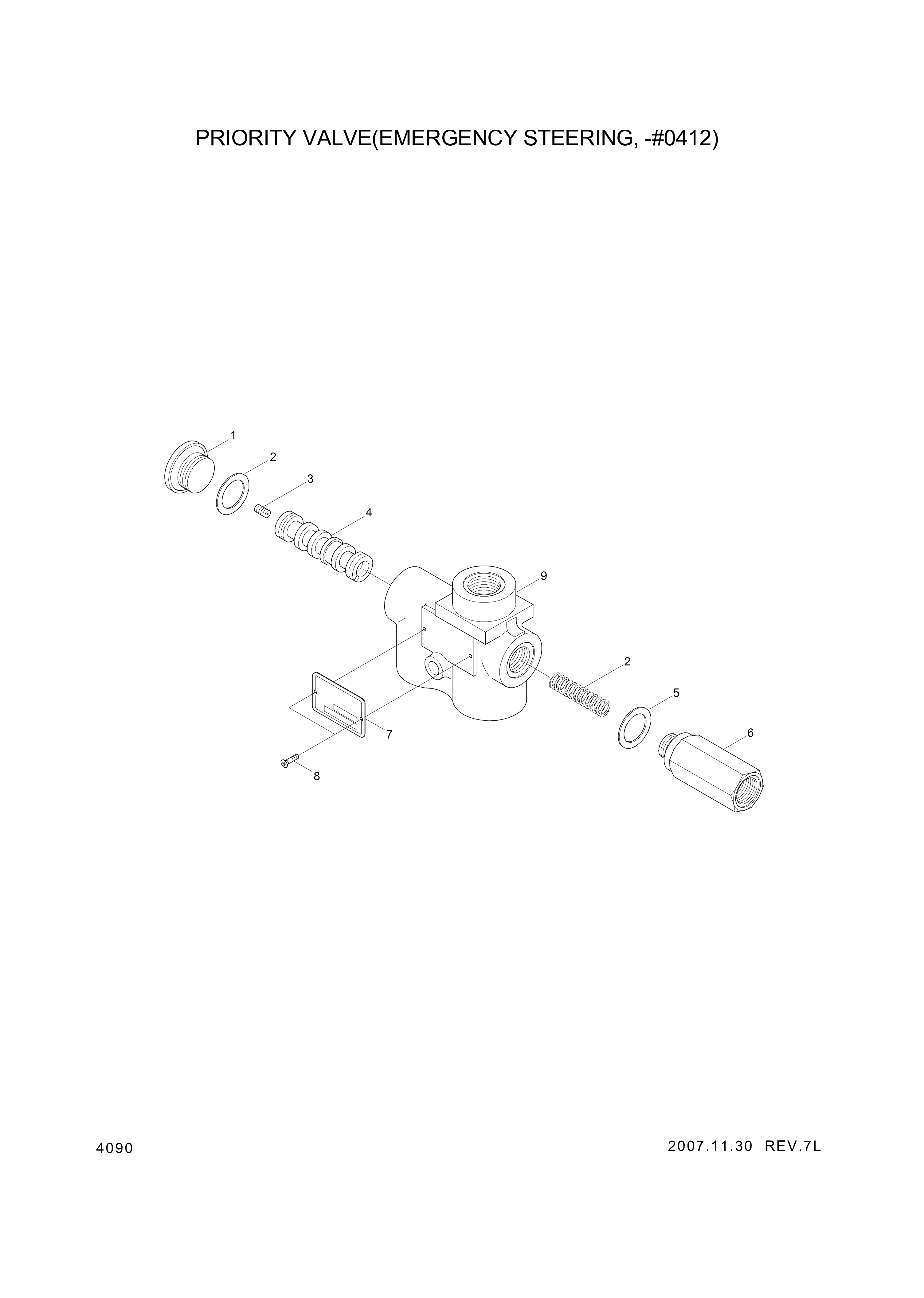 drawing for Hyundai Construction Equipment 152B0380 - Orifice (figure 5)