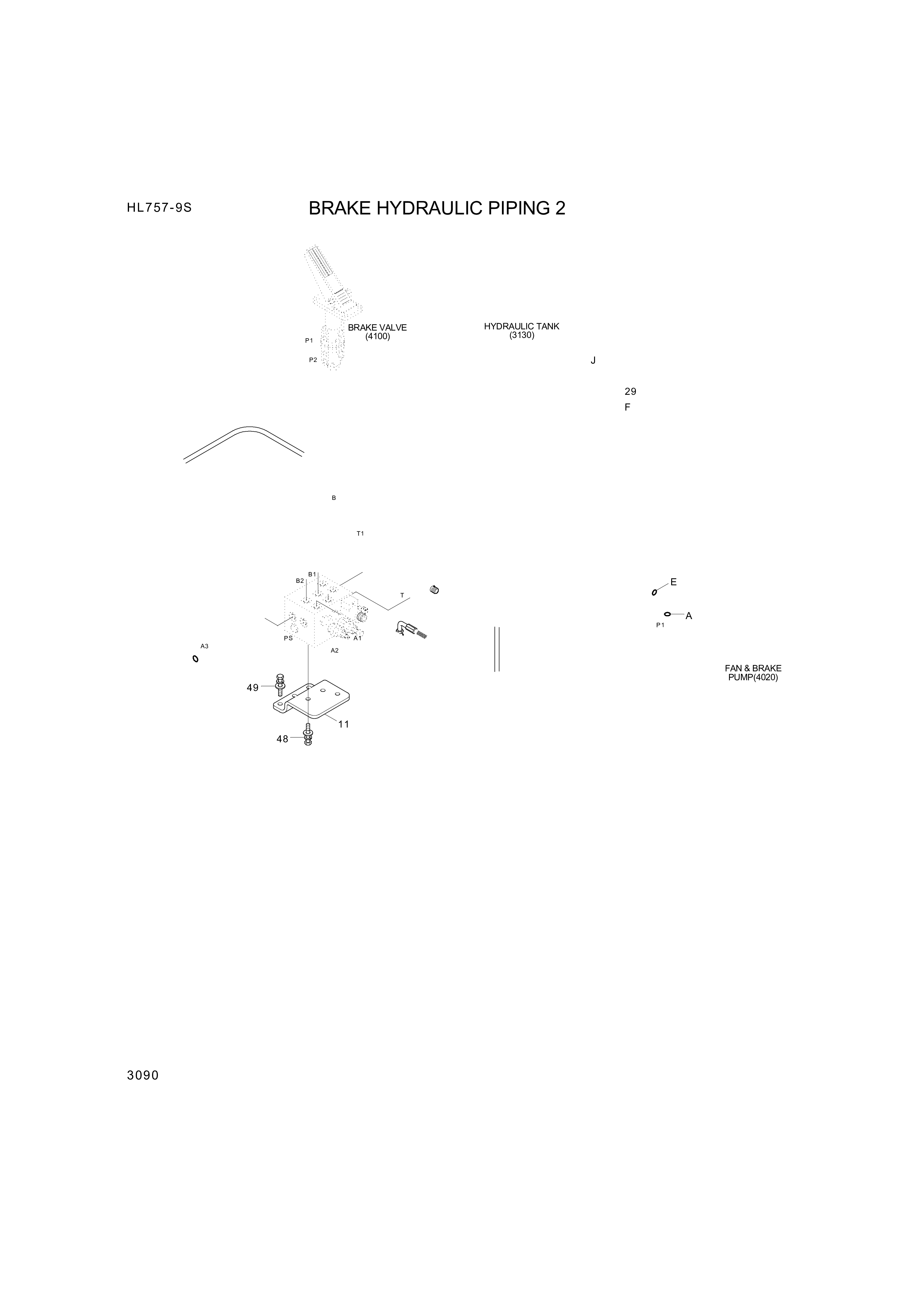 drawing for Hyundai Construction Equipment P930-062013 - HOSE ASSY-ORFS&THD (figure 3)