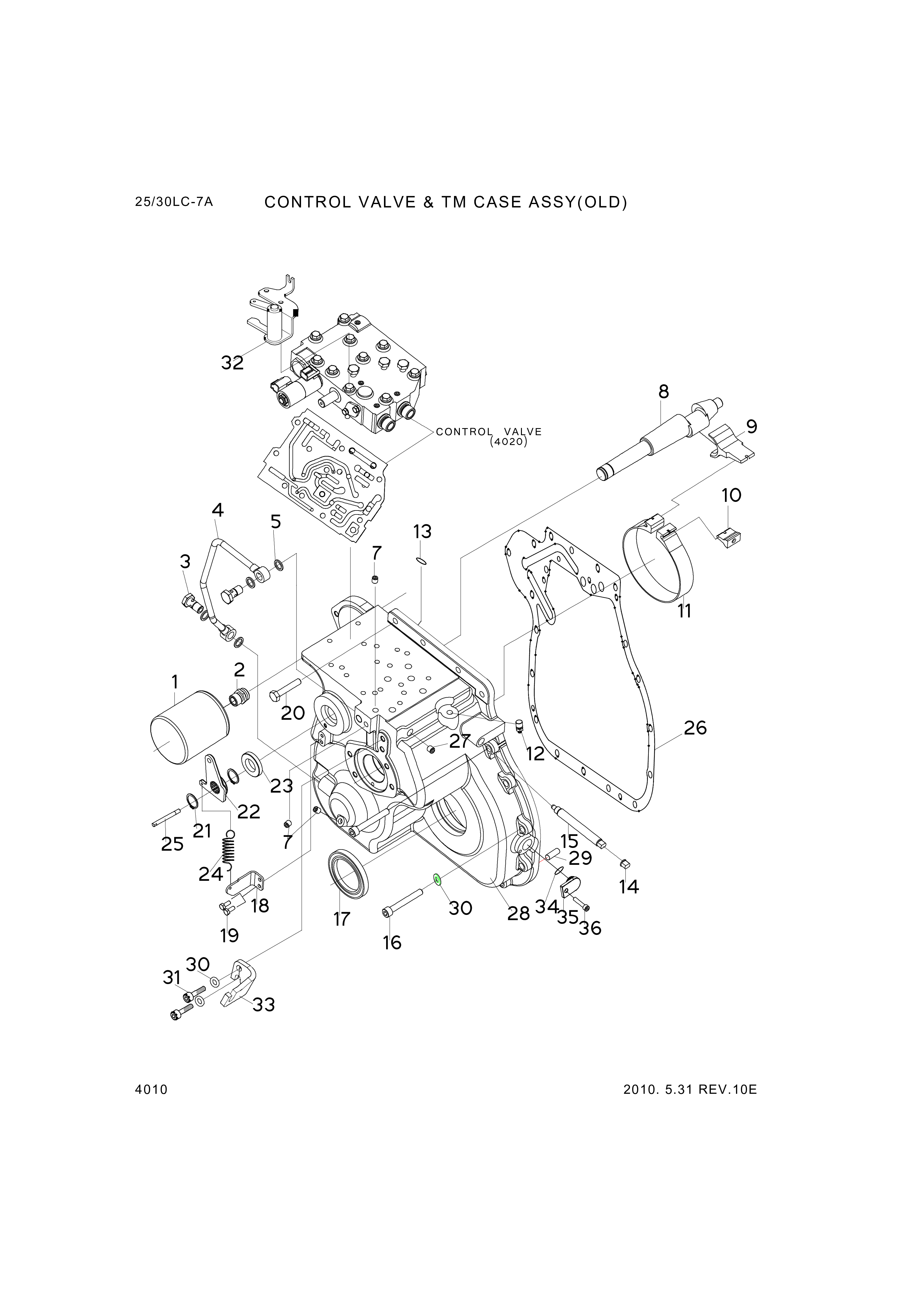 drawing for Hyundai Construction Equipment XKCF-00015 - SHAFT-ADJUST (figure 4)