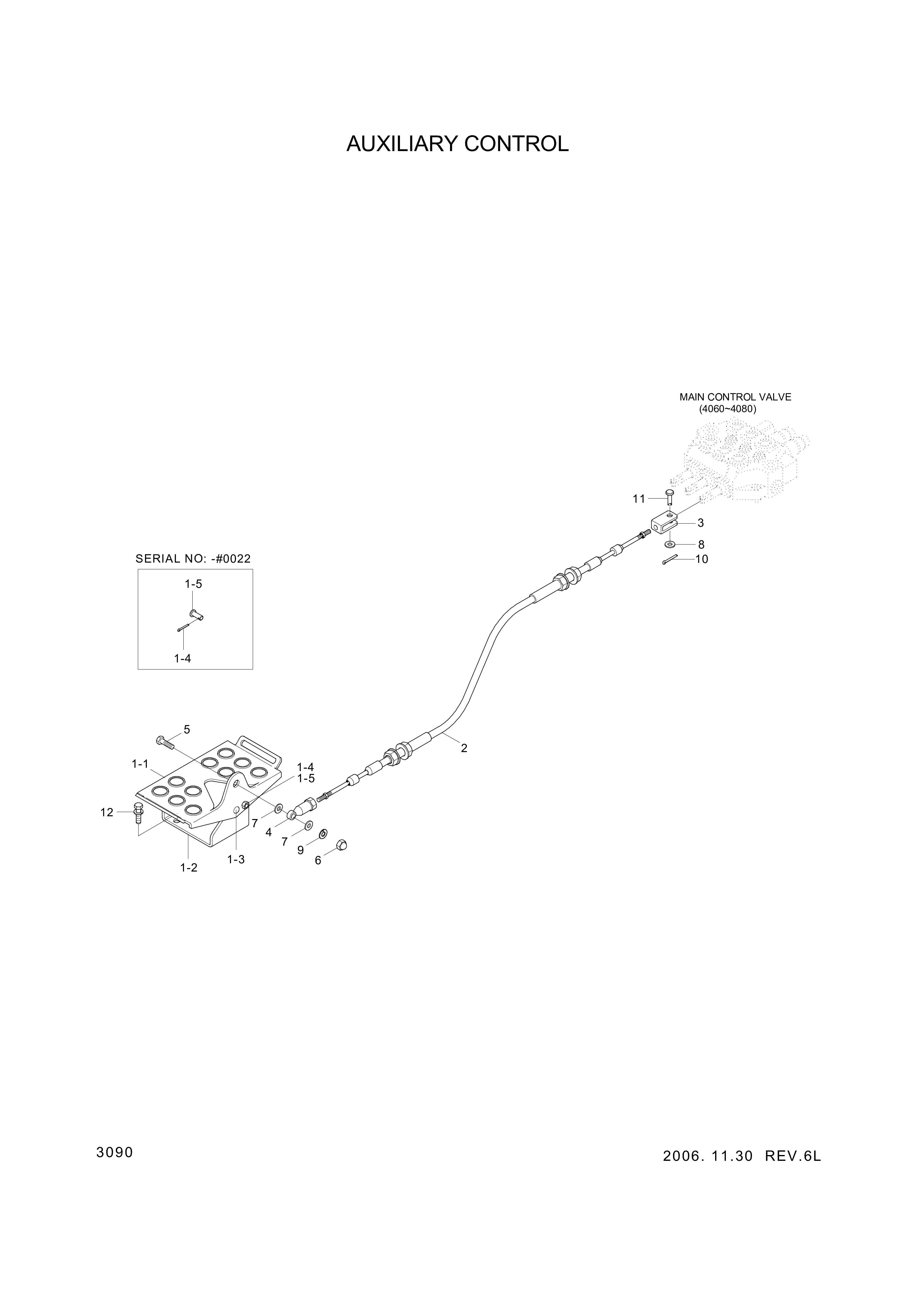 Technical drawing of Hyundai Construction Equipment S295-06000V NUT-CAP with dimensions and layout (figure 2)