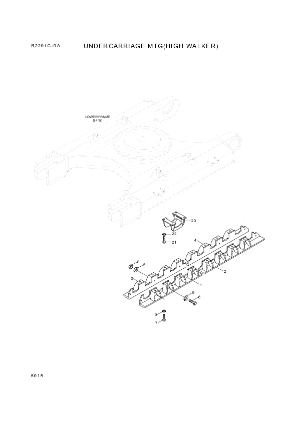 drawing for Hyundai Construction Equipment 81N6-30541G9 - GUARD-TRACK RH B (figure 1)