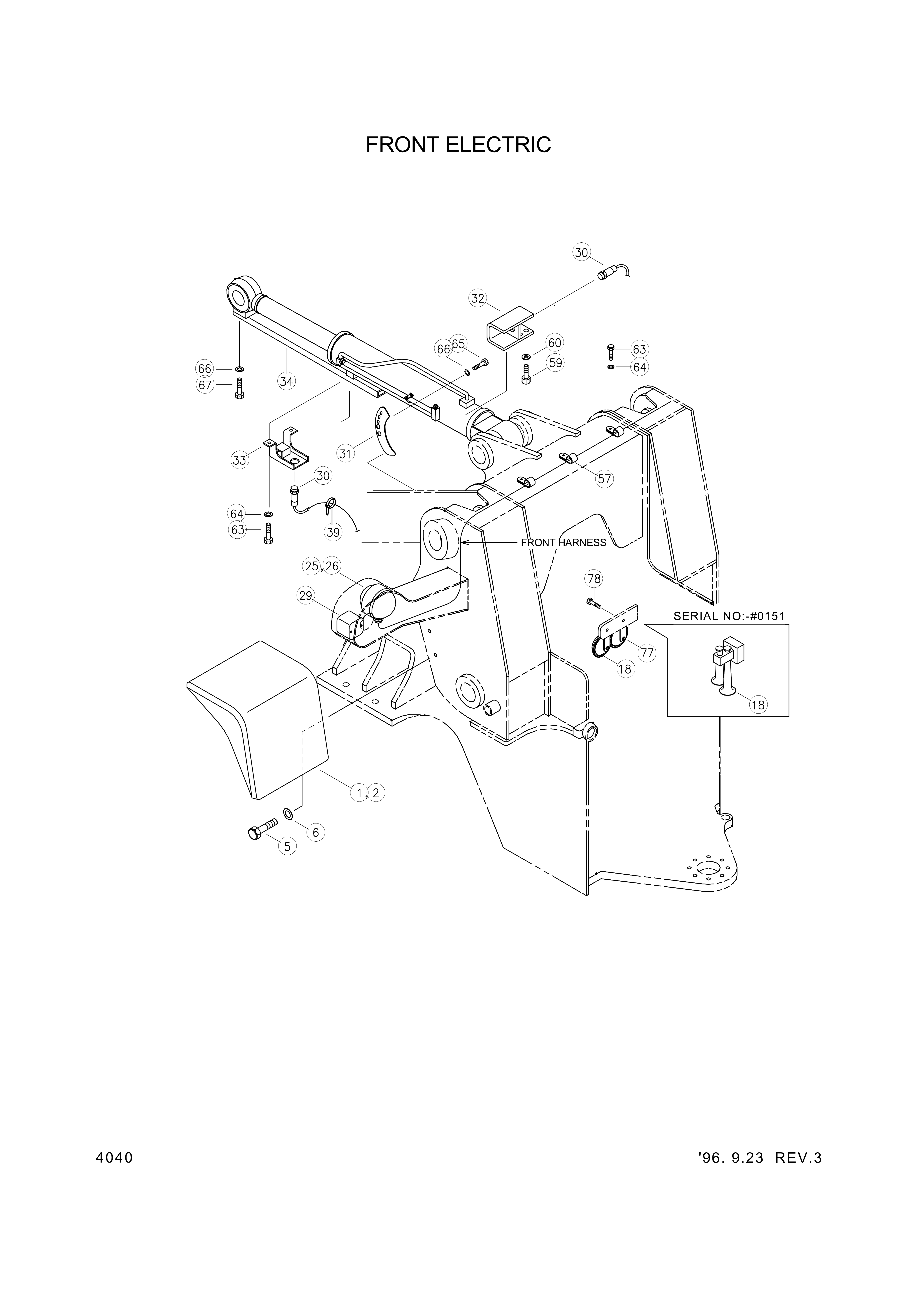 drawing for Hyundai Construction Equipment 74L4-20021 - FENDER-FR RH (figure 1)