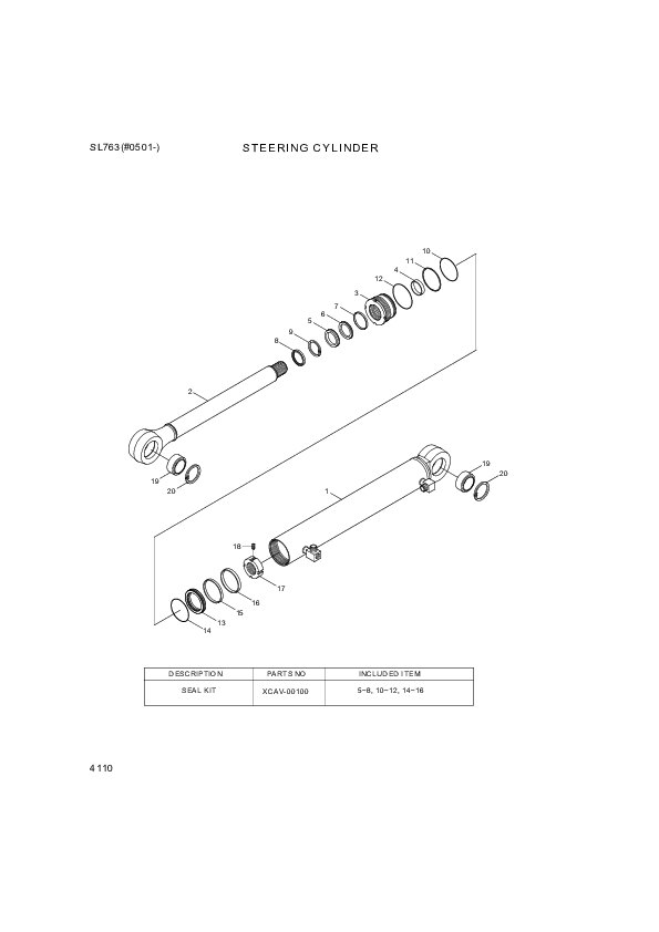 drawing for Hyundai Construction Equipment XCAV-00096 - NUT-LOCK (figure 2)