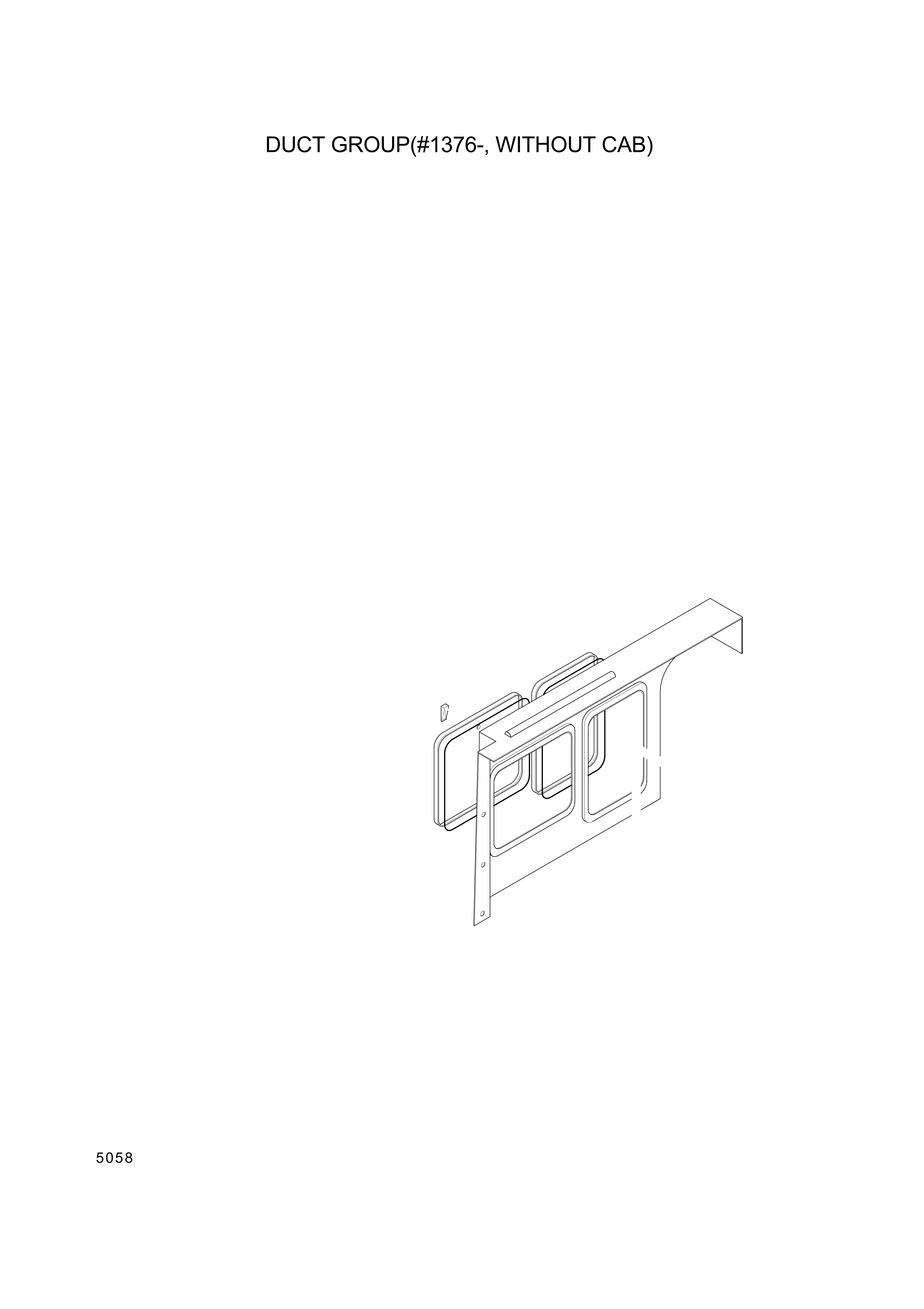 drawing for Hyundai Construction Equipment 74L3-06040 - COVER-REAR (figure 1)