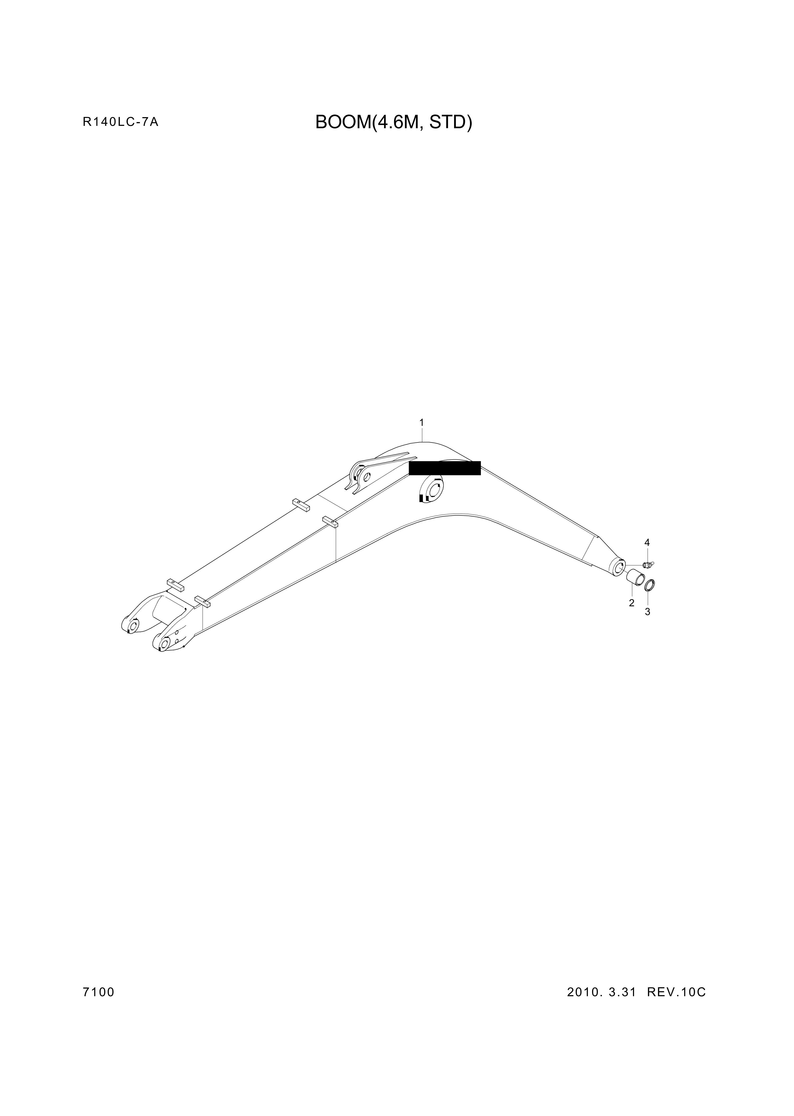 drawing for Hyundai Construction Equipment 61EN-12010 - BUSHING-PIN (figure 3)