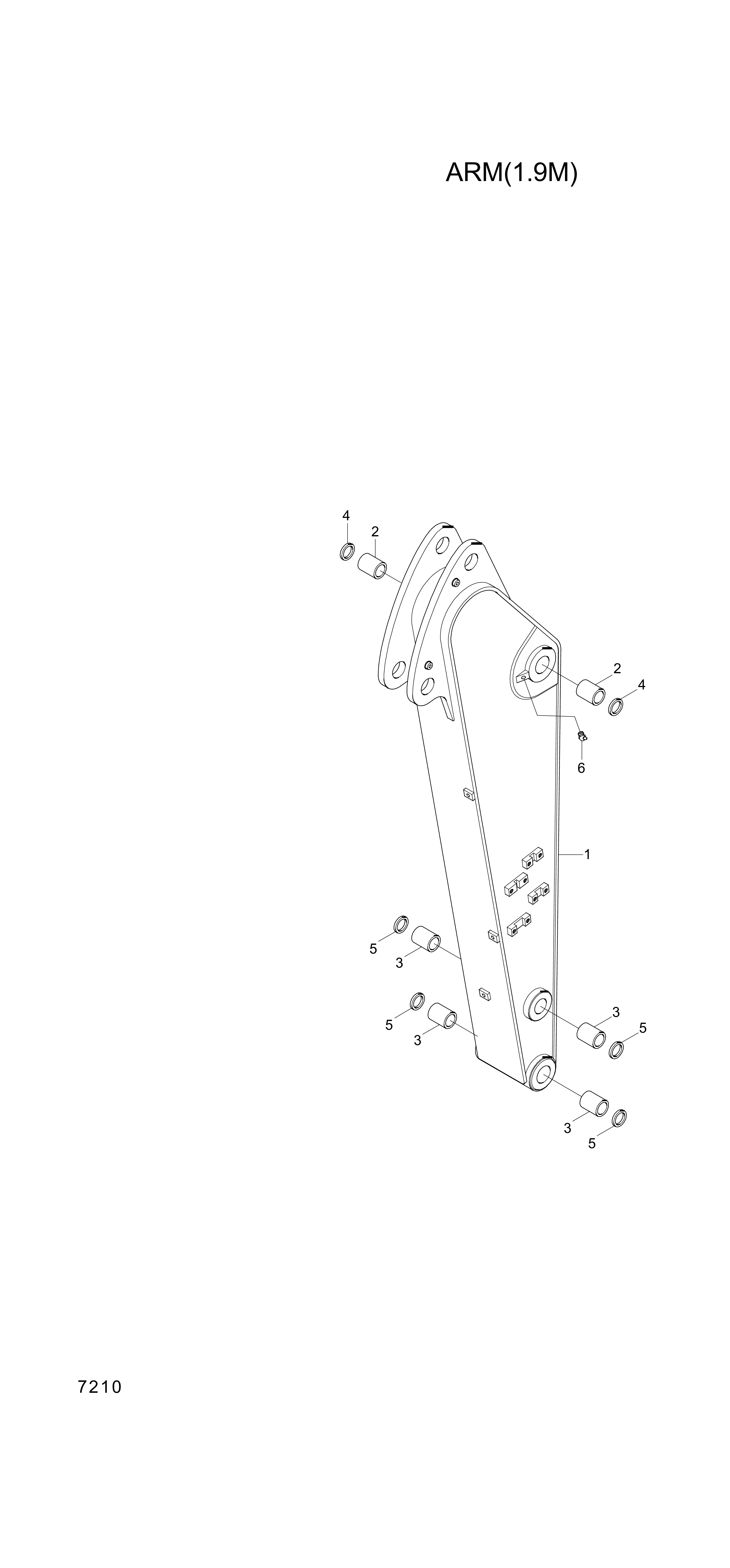 drawing for Hyundai Construction Equipment 61EN-12300 - BUSHING-BRONZE (figure 4)