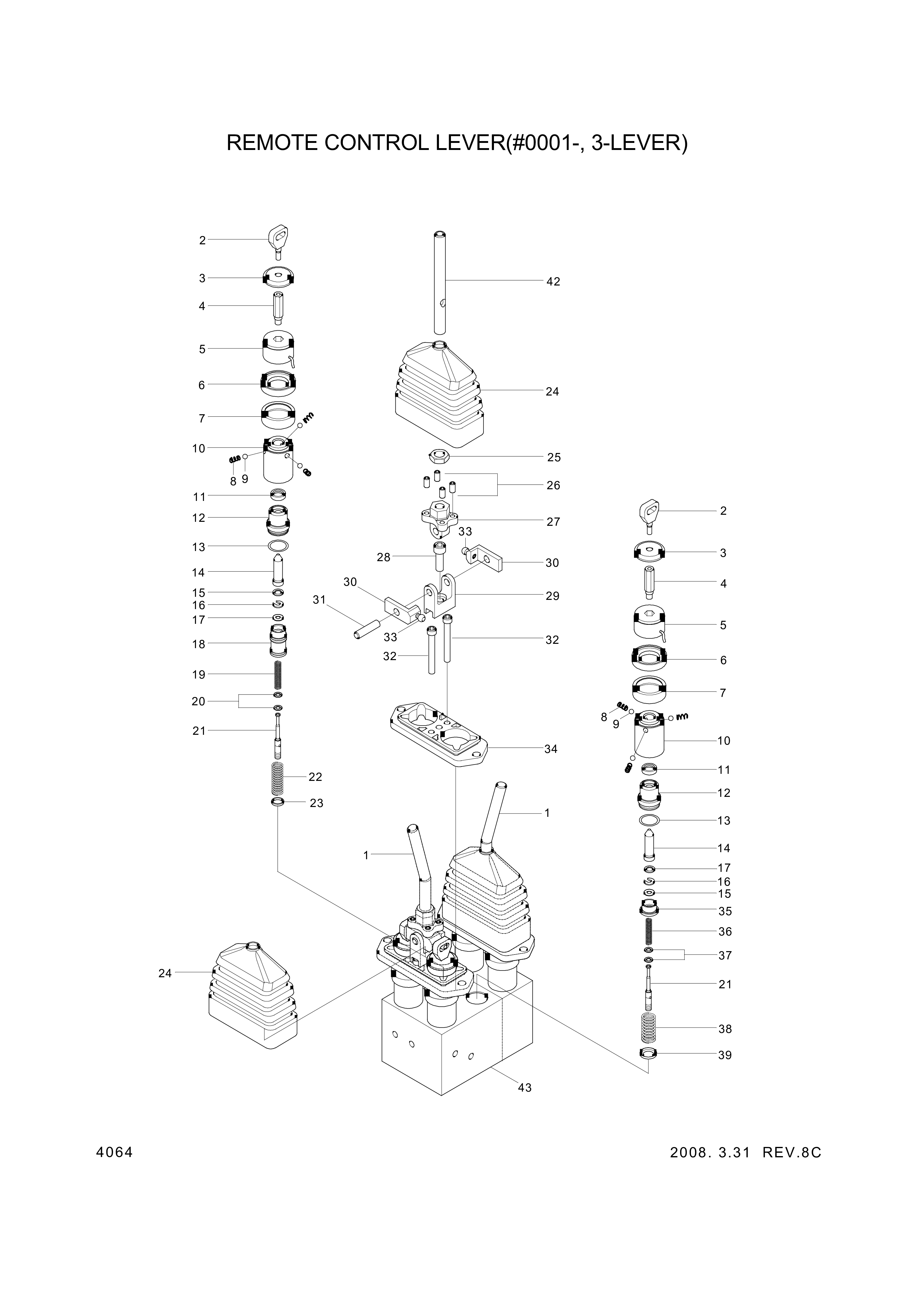 drawing for Hyundai Construction Equipment ZUAH-00018 - SPOOL-FLOAT (figure 4)