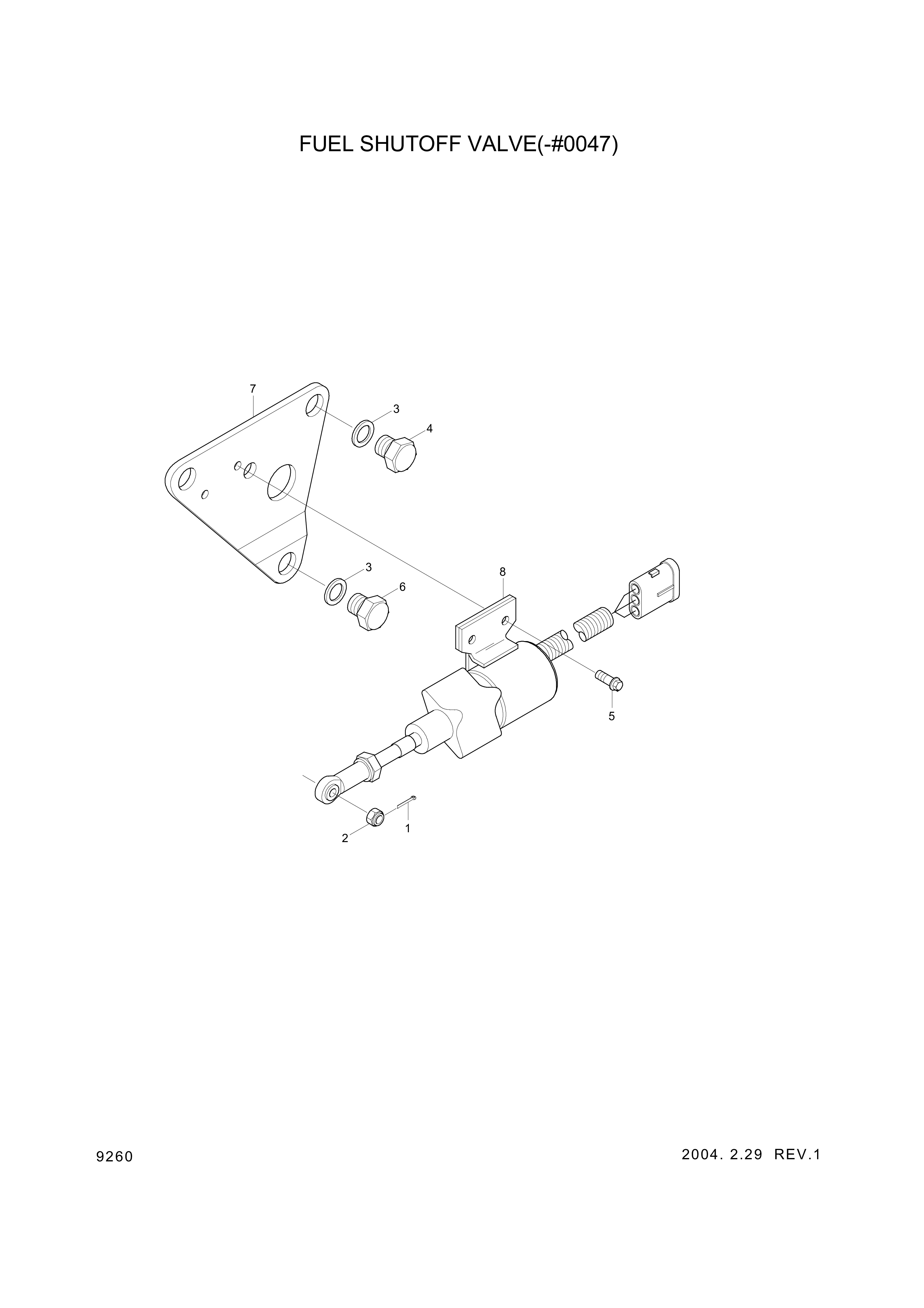 drawing for Hyundai Construction Equipment YUBP-06602 - SCREW (figure 1)