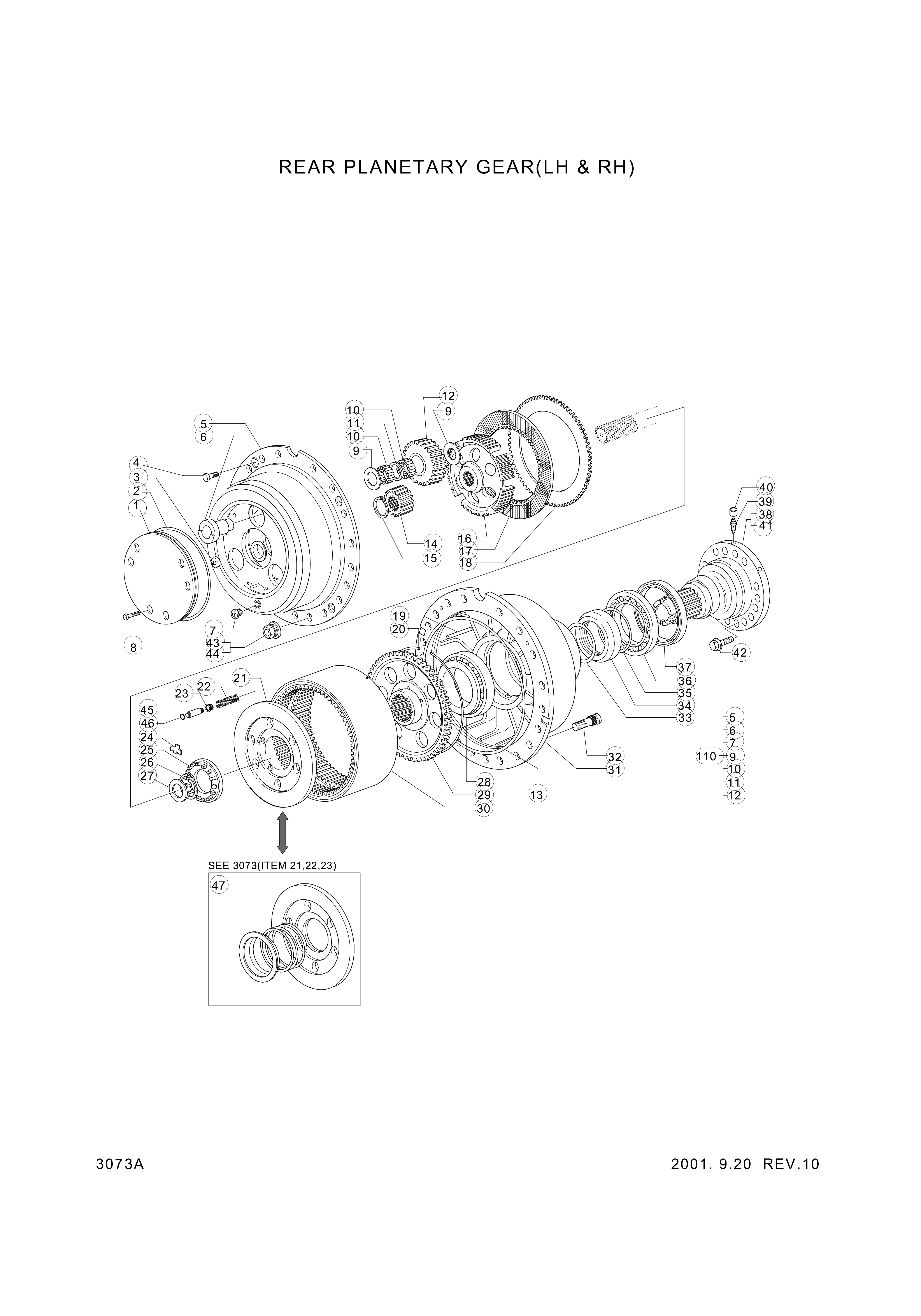 drawing for Hyundai Construction Equipment ZTAQ-00274 - PISTON (figure 1)