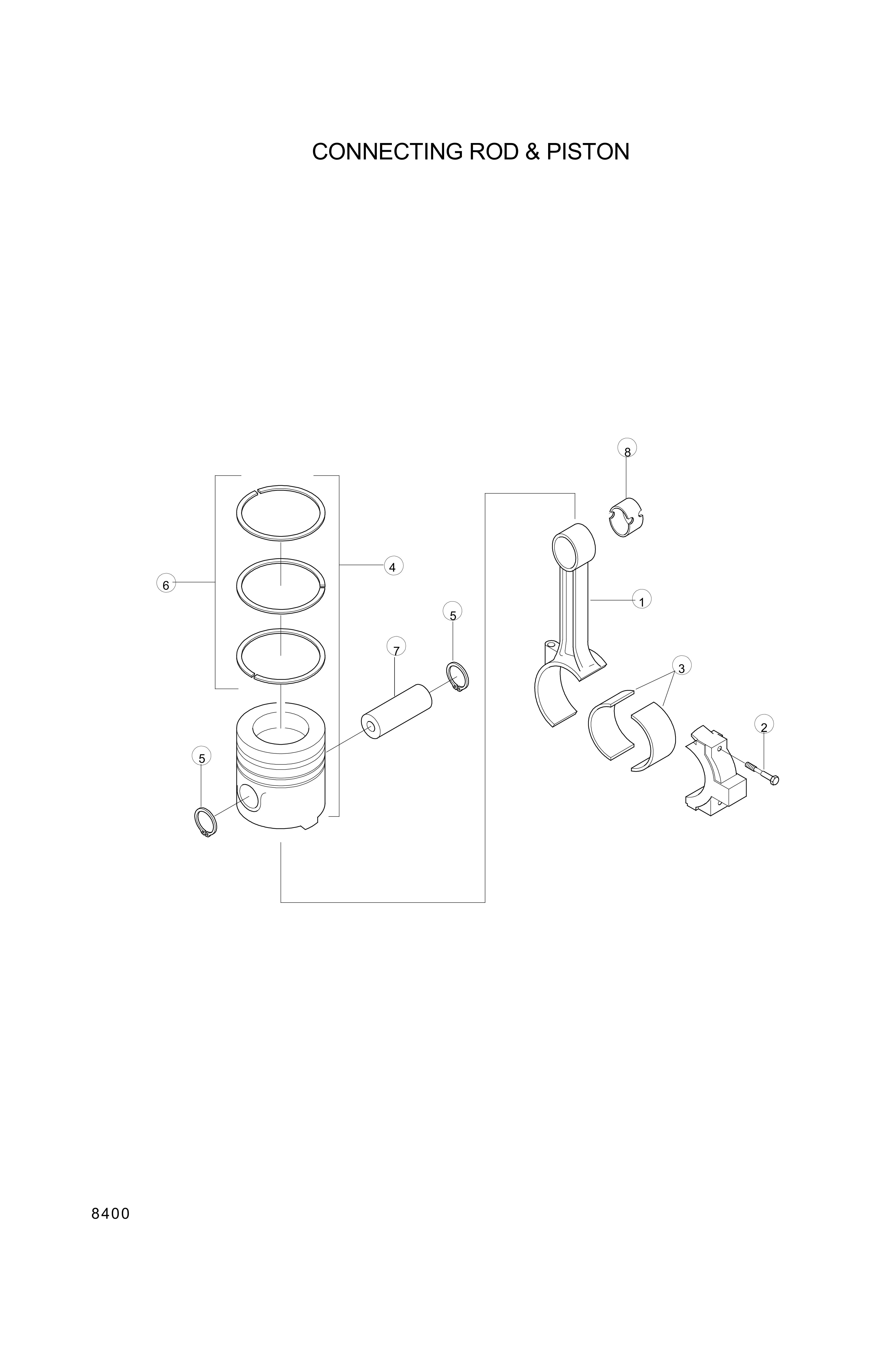 drawing for Hyundai Construction Equipment YUBP-07000 - PIN (figure 2)