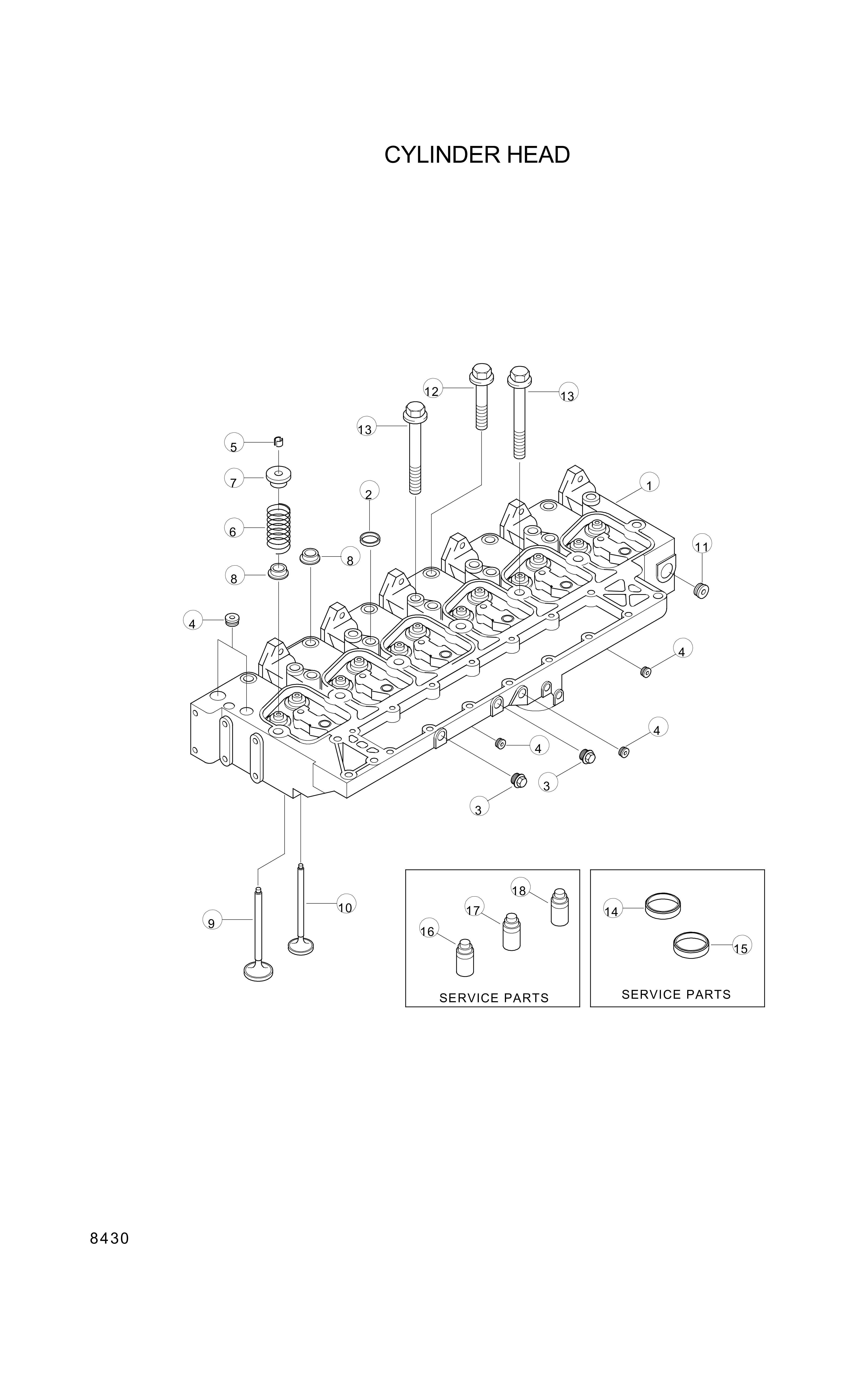 drawing for Hyundai Construction Equipment 3926700 - Spring-Valve (figure 5)