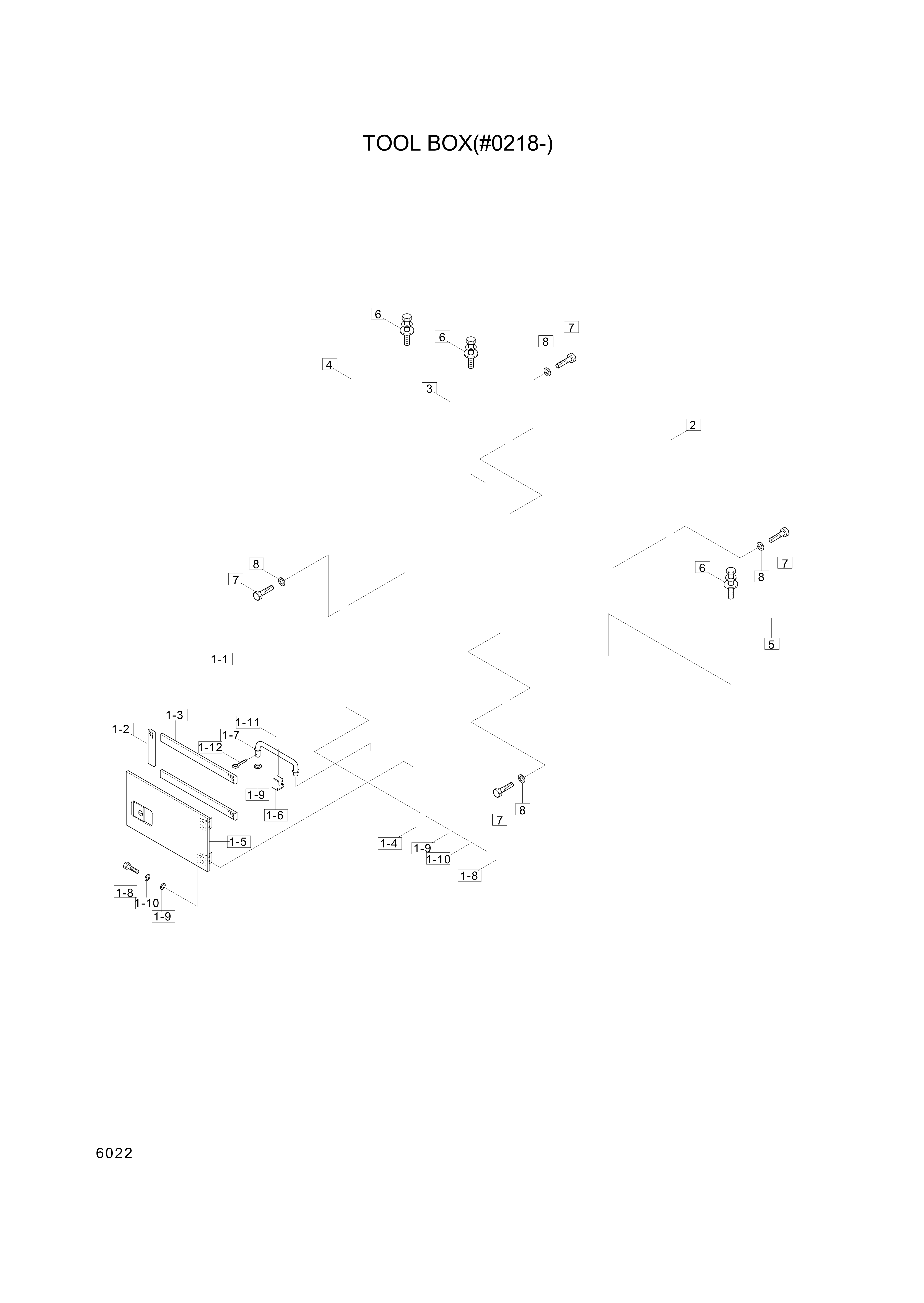 drawing for Hyundai Construction Equipment S151-030062 - BOLT-TAP (figure 1)