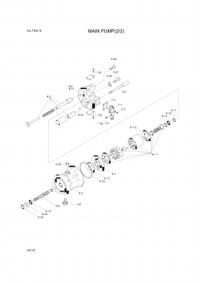 drawing for Hyundai Construction Equipment R902436449 - PUMP HOUSING (figure 4)