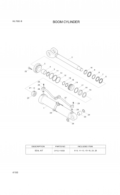 drawing for Hyundai Construction Equipment 31YC-13070 - BUSHING-PIN (figure 5)
