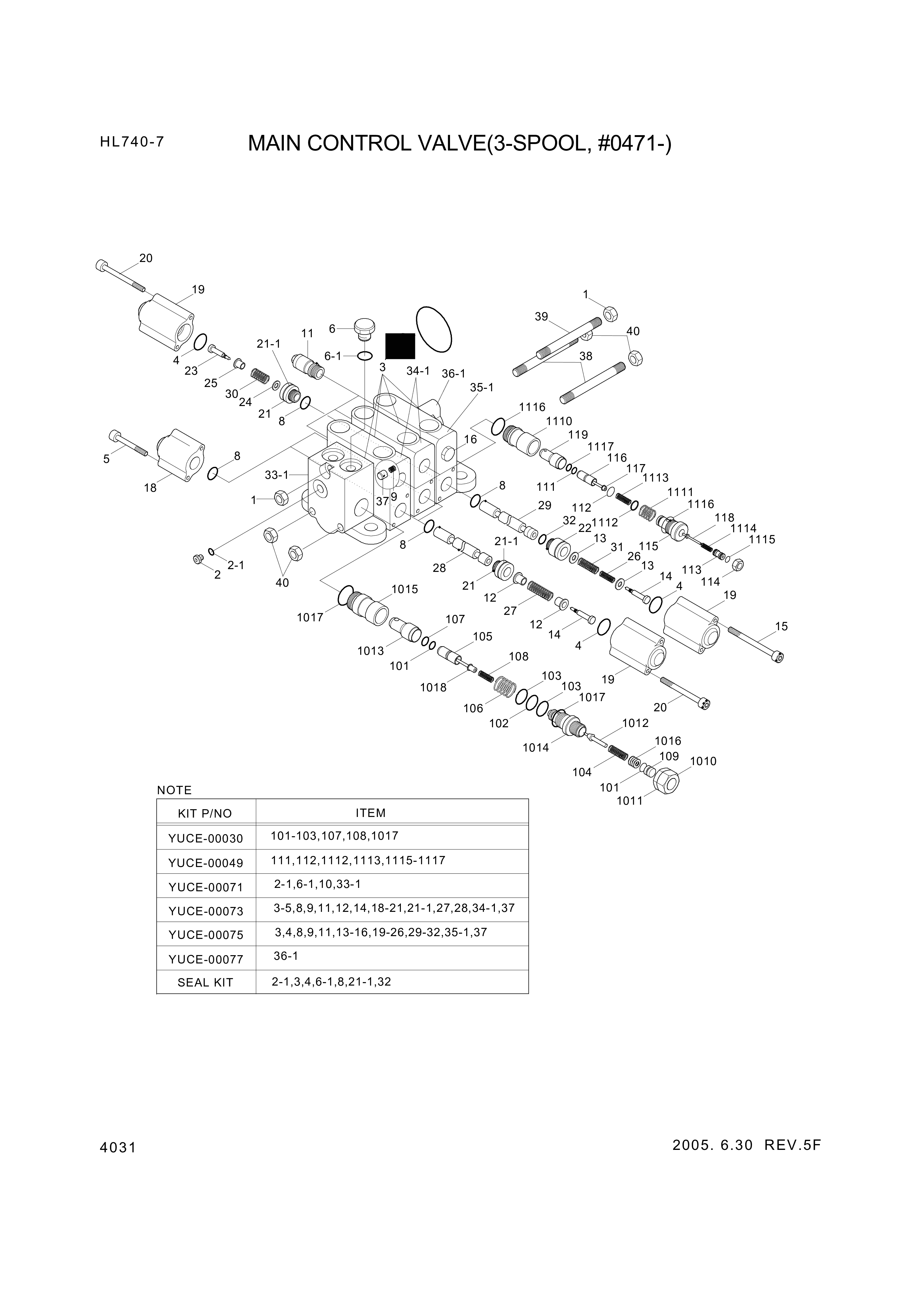 drawing for Hyundai Construction Equipment YUCE-00107 - PLUG (figure 5)