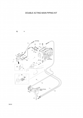 drawing for Hyundai Construction Equipment P930-042084 - HOSE ASSY-ORFS&THD (figure 1)