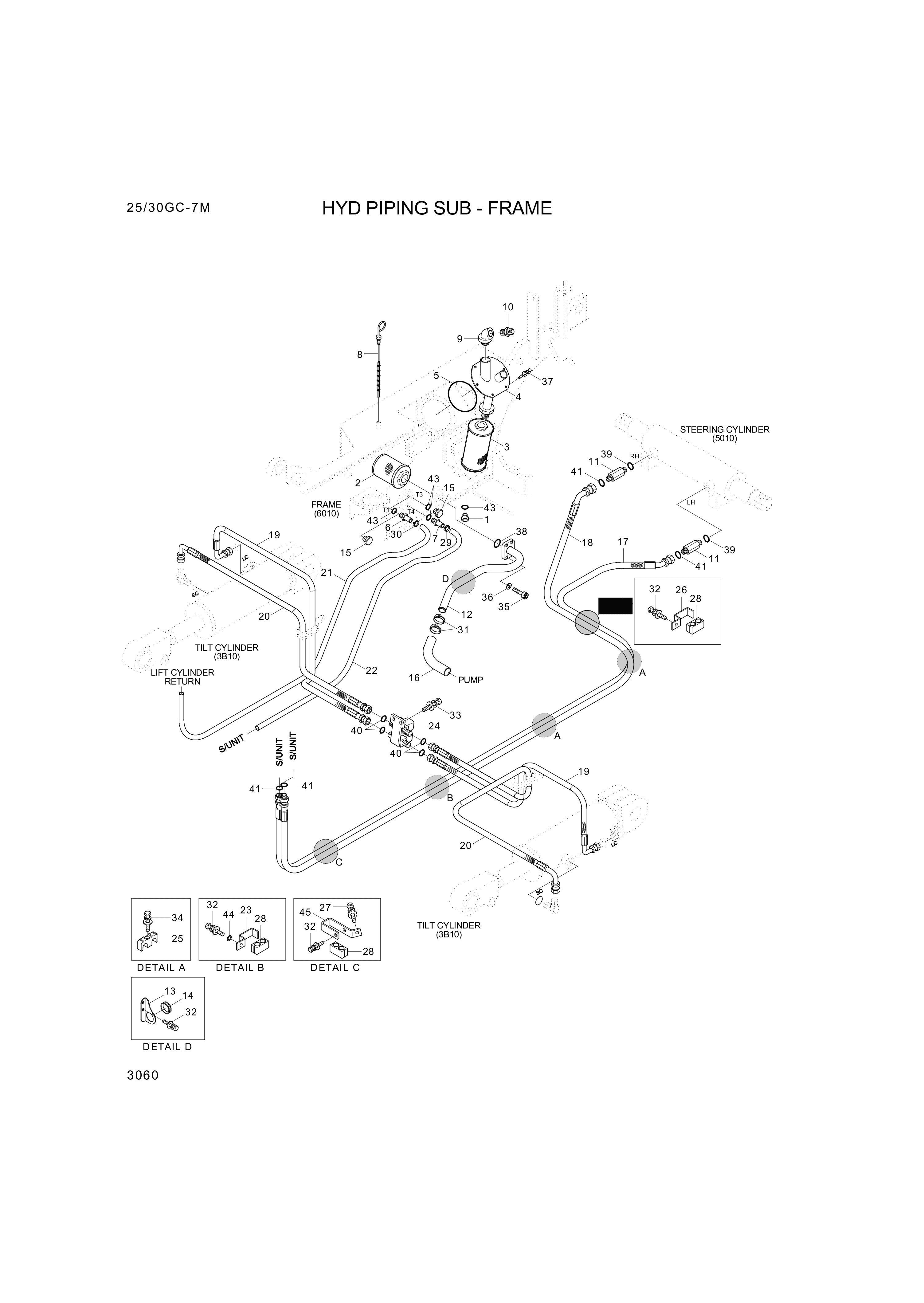 drawing for Hyundai Construction Equipment 35HC-10012 - HOSE ASSY-ORFS&THD (figure 1)