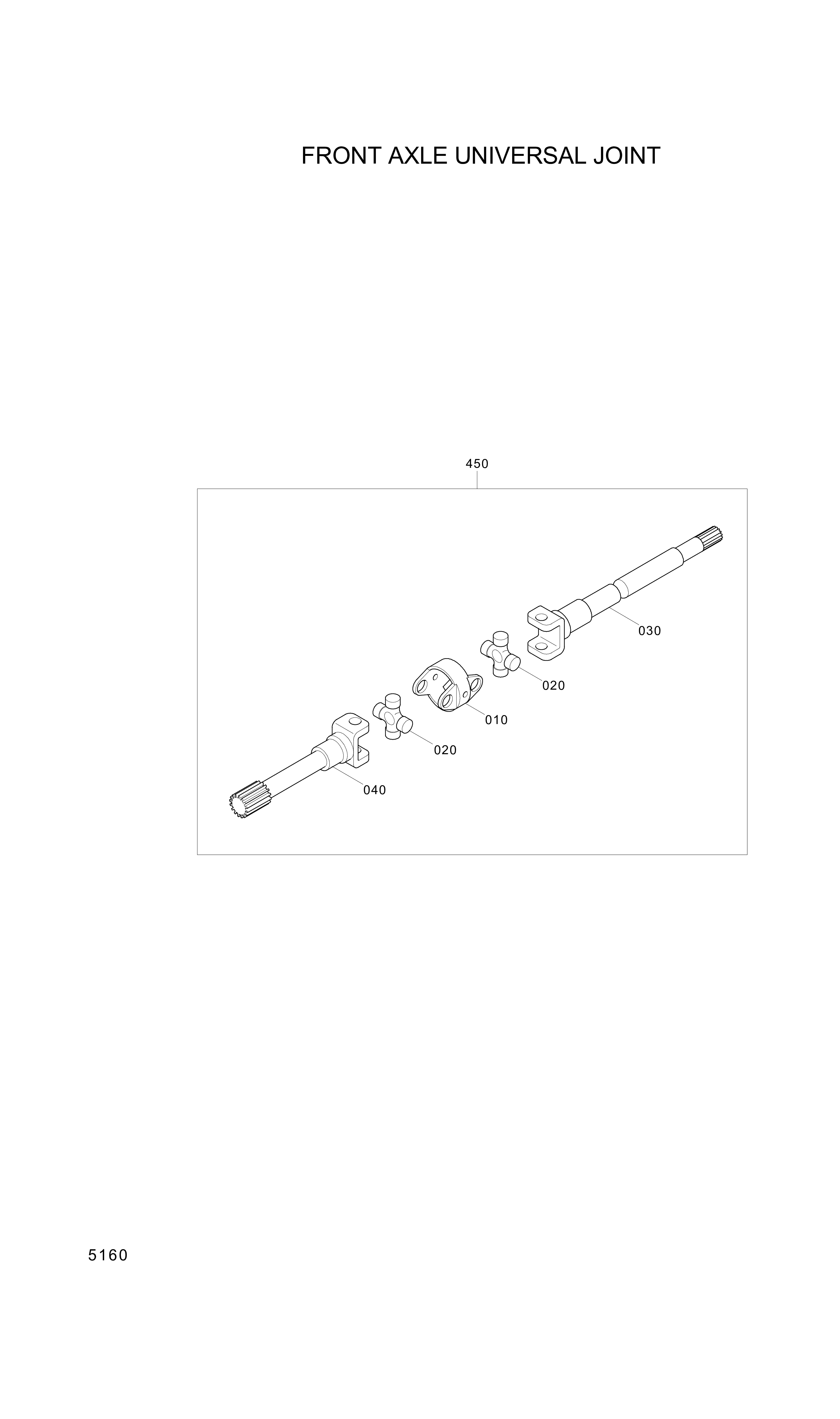 drawing for Hyundai Construction Equipment ZGAQ-02237 - JOINT-UNIVERSAL (figure 3)