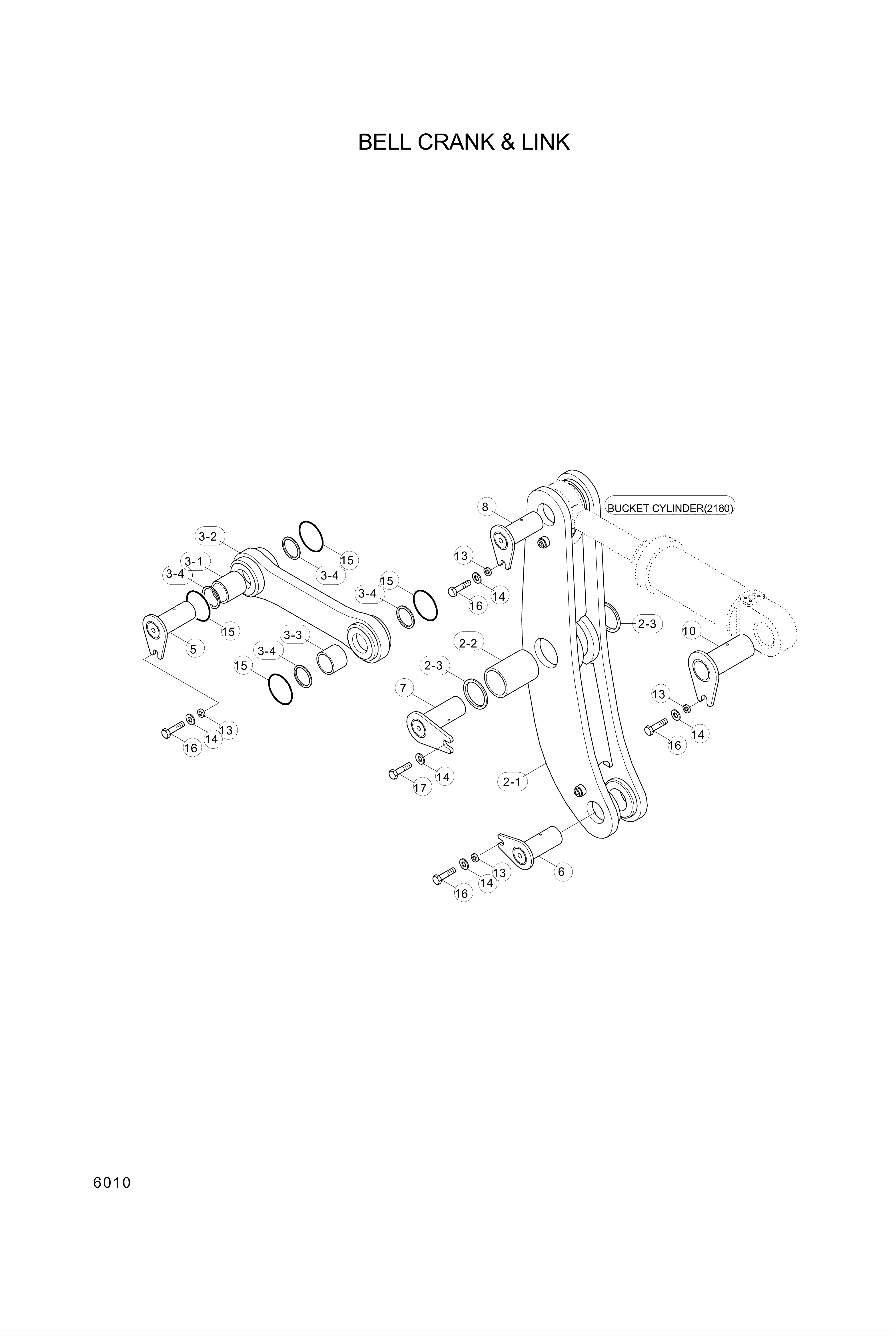 drawing for Hyundai Construction Equipment 61L8-10671 - PIN-JOINT (figure 1)