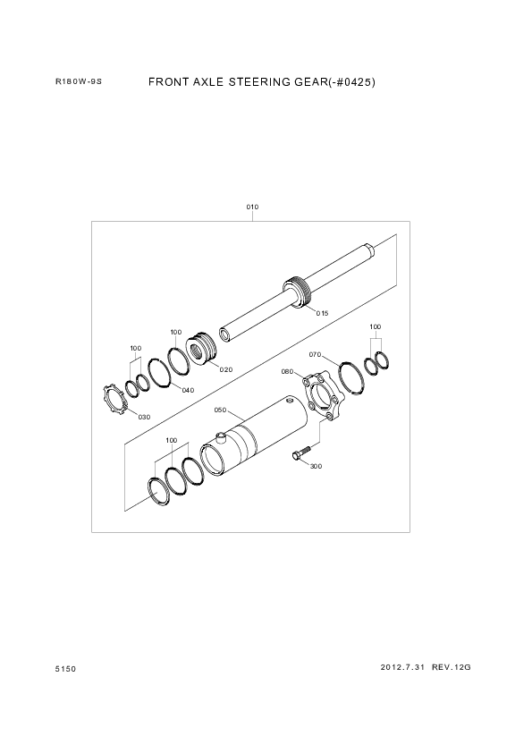 drawing for Hyundai Construction Equipment ZGAQ-02233 - CASE-AXLE FR (figure 4)