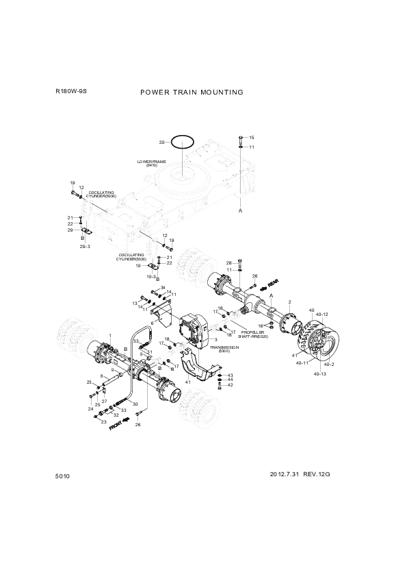 drawing for Hyundai Construction Equipment 81N5-40040 - TRANSMISSION ASSY (figure 2)