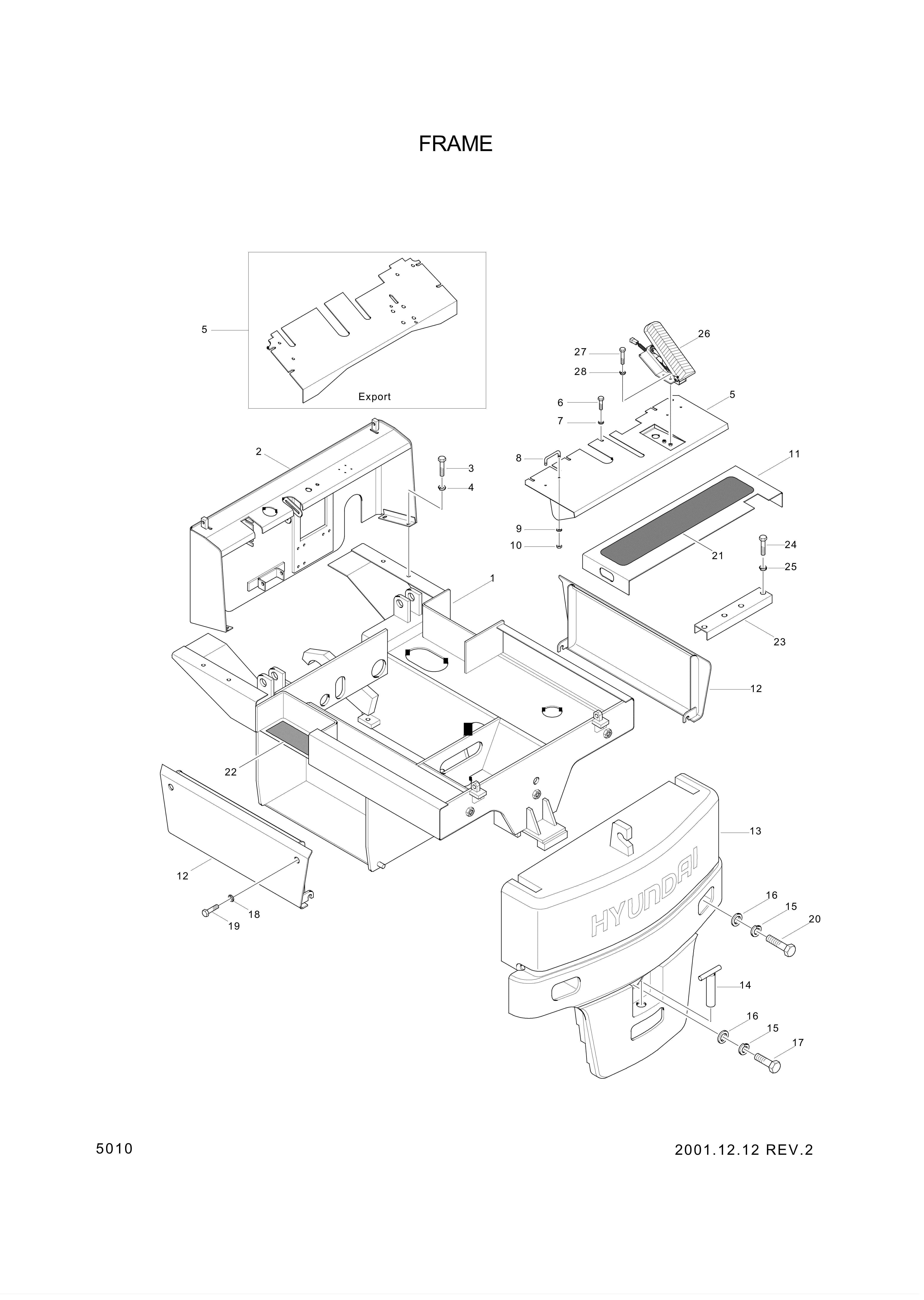 drawing for Hyundai Construction Equipment 3542025100-02 - Bracket-Drive Unit (figure 1)