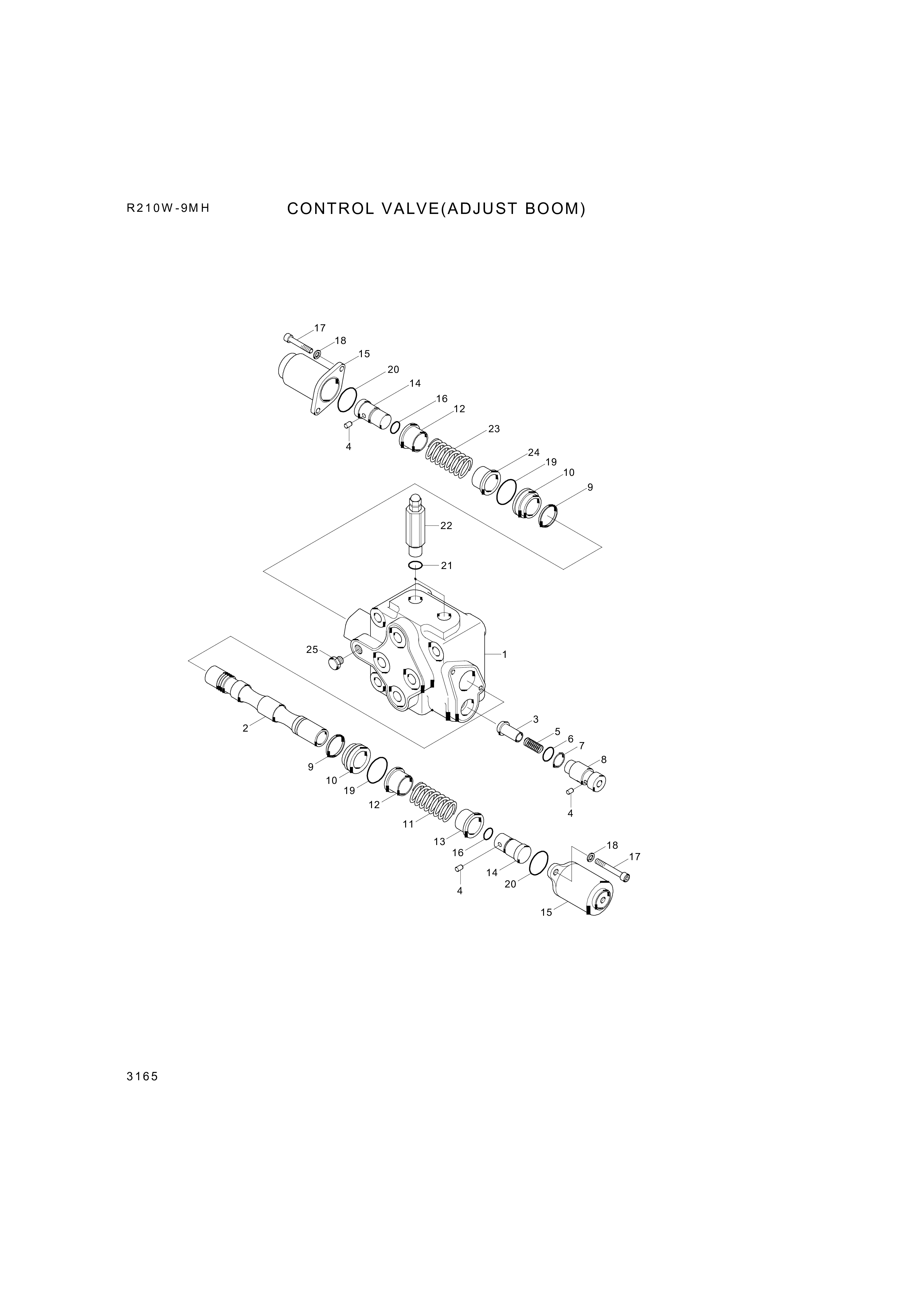 drawing for Hyundai Construction Equipment 3597-115 - RING (figure 3)