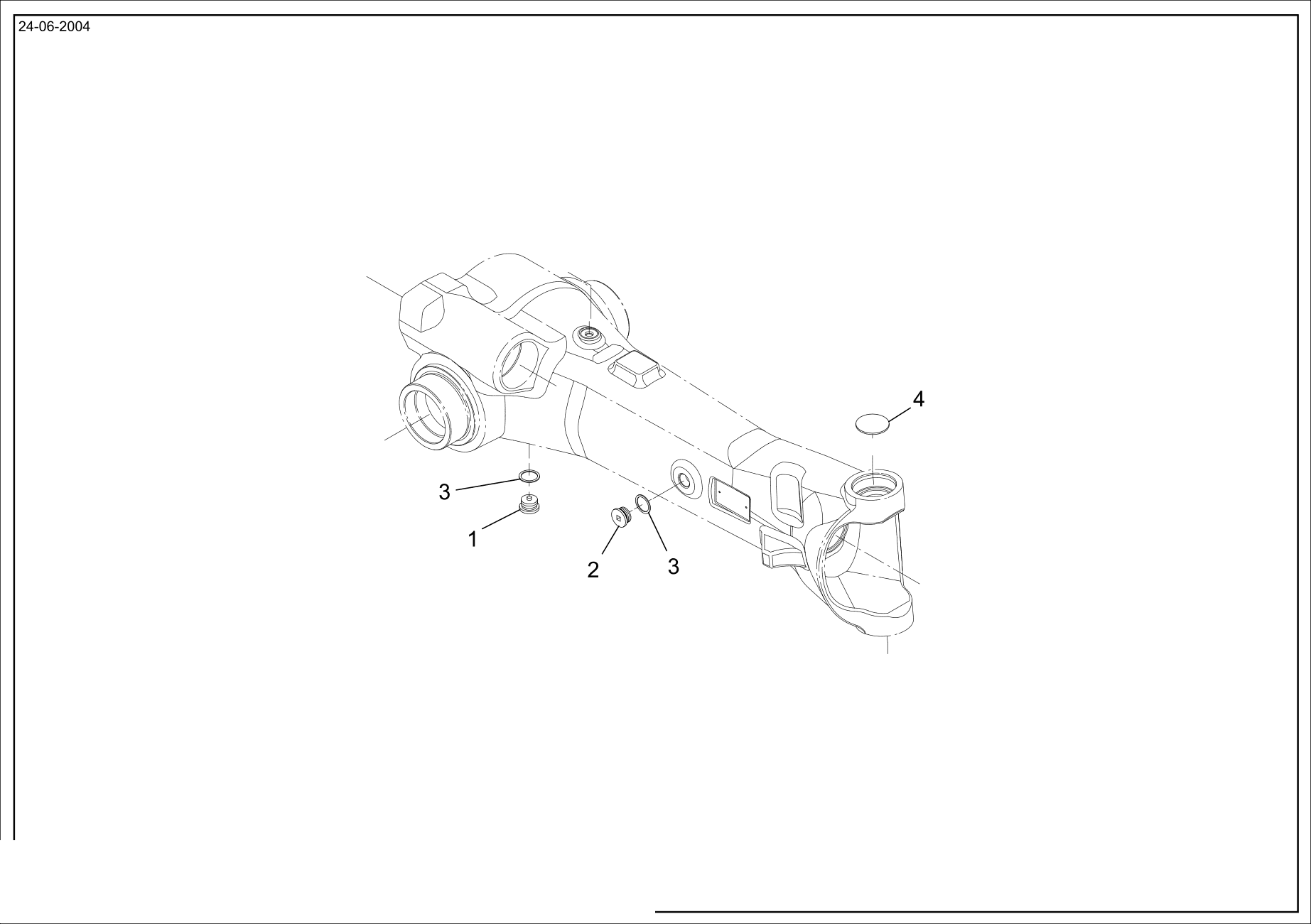 drawing for CNH NEW HOLLAND 98-046595 - PLUG (figure 1)